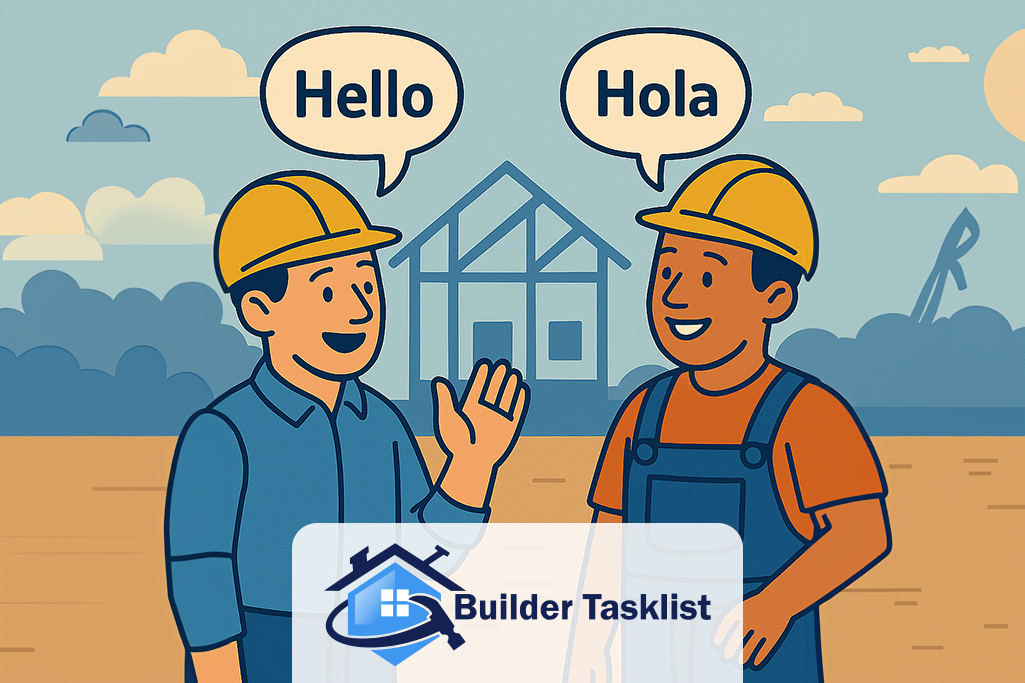 Builder Tasklist Now Speaks Spanish: A Faster, Clearer, Bilingual Jobsite Workflow