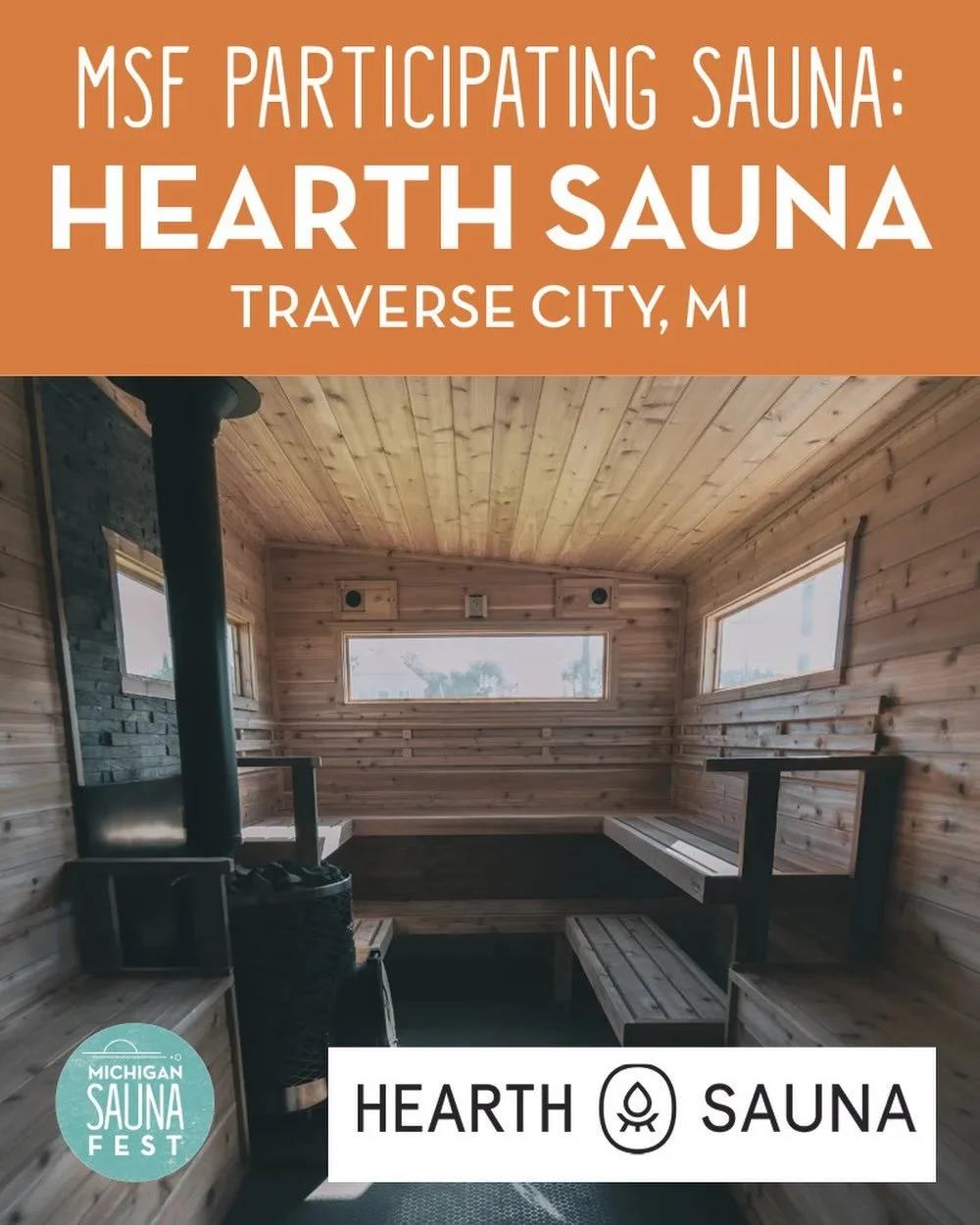 MSF hosting sauna highlight: @hearthsauna 
Hearth Sauna is a wood-fired sauna and cold plunge experience, created to help our community find physical, mental, and social health through the practice of thermal therapy.  We operate year-round out of Tr