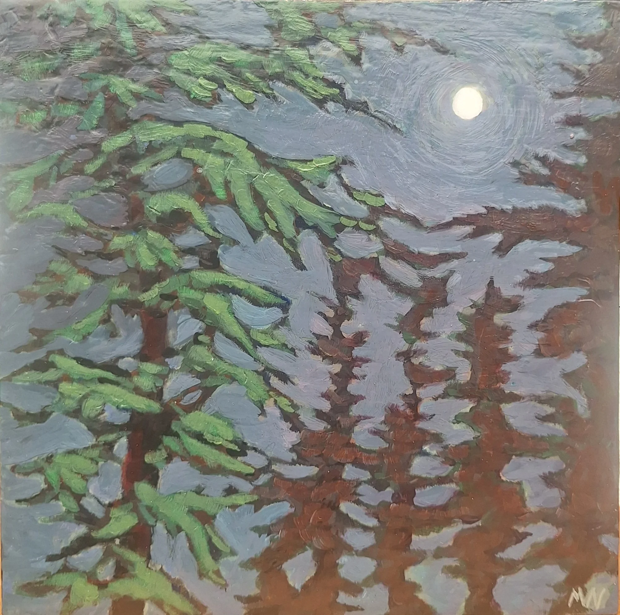 Always There, 10" x 10" (Acrylic on wood)