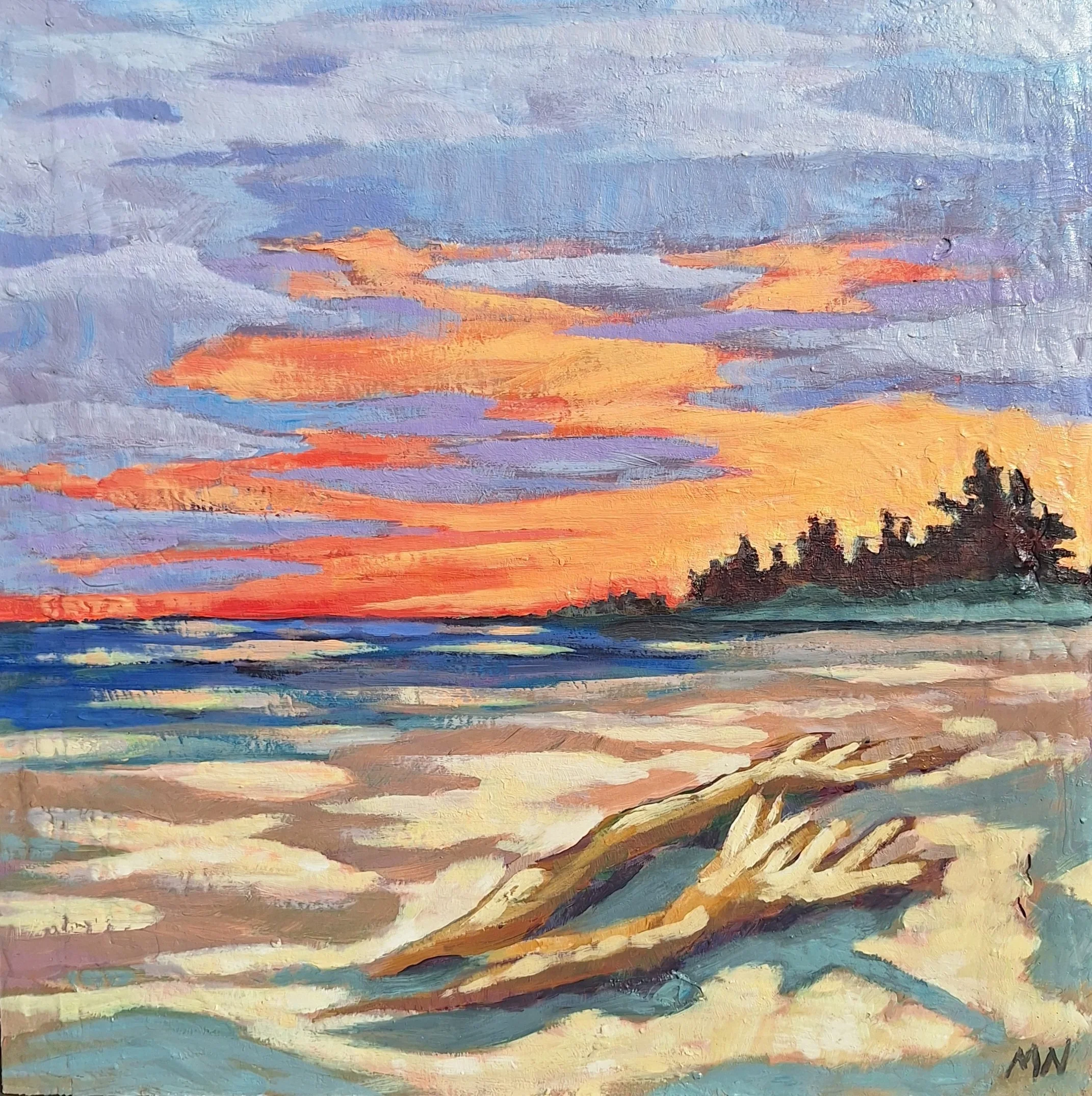 When It Feels Ok, 10" x 10" (Acrylic on wood)