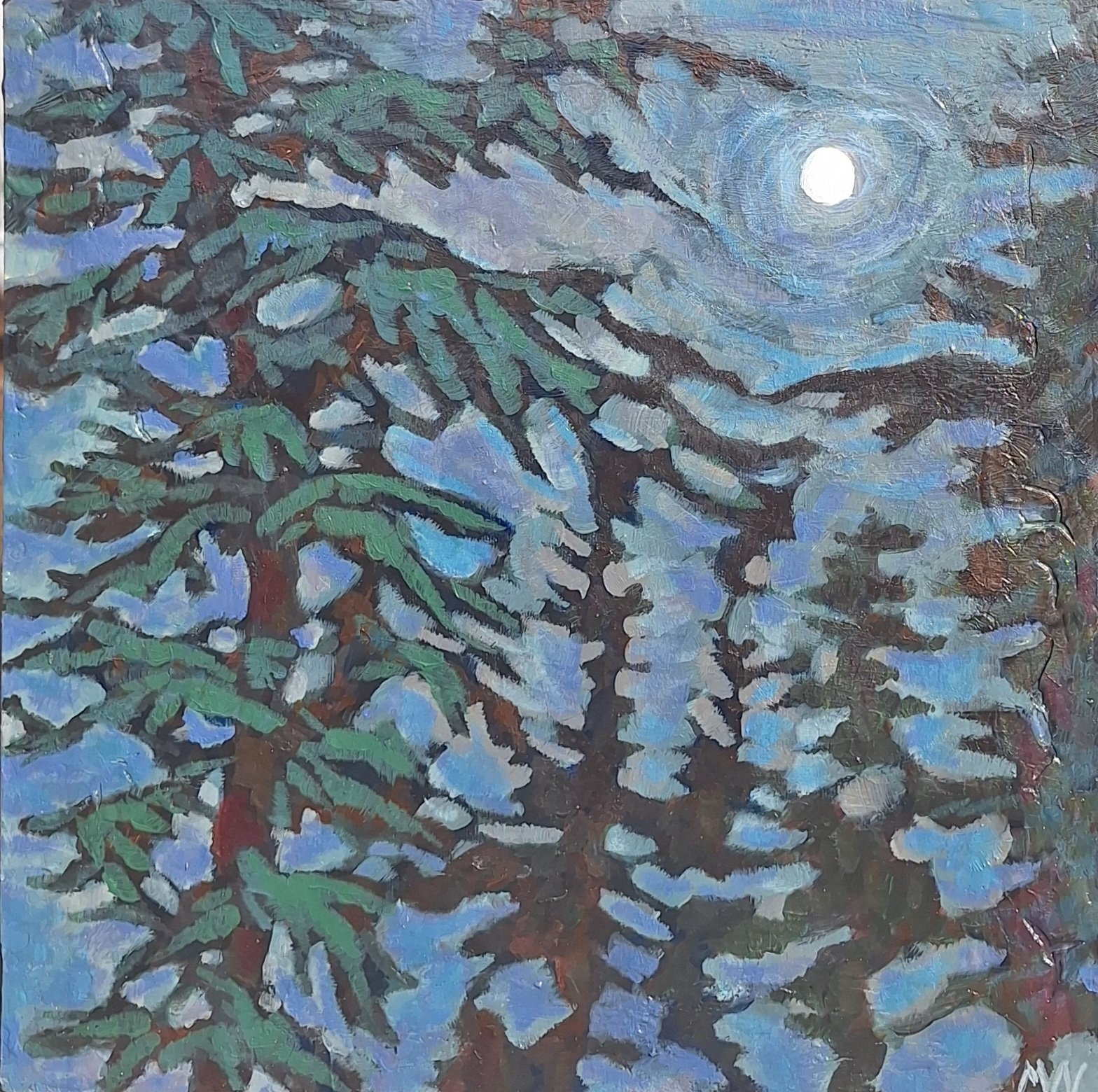 Always There, 10" x 10" (Acrylic on wood)