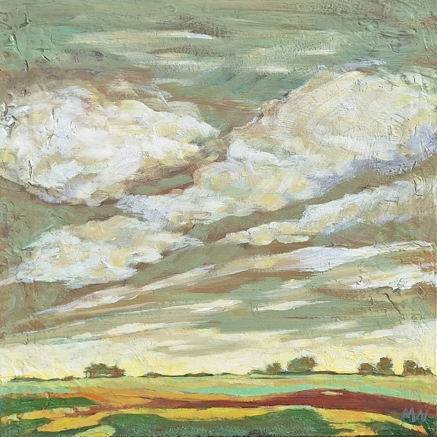 Prairie Memories, 10" x 10" (Acrylic on wood)