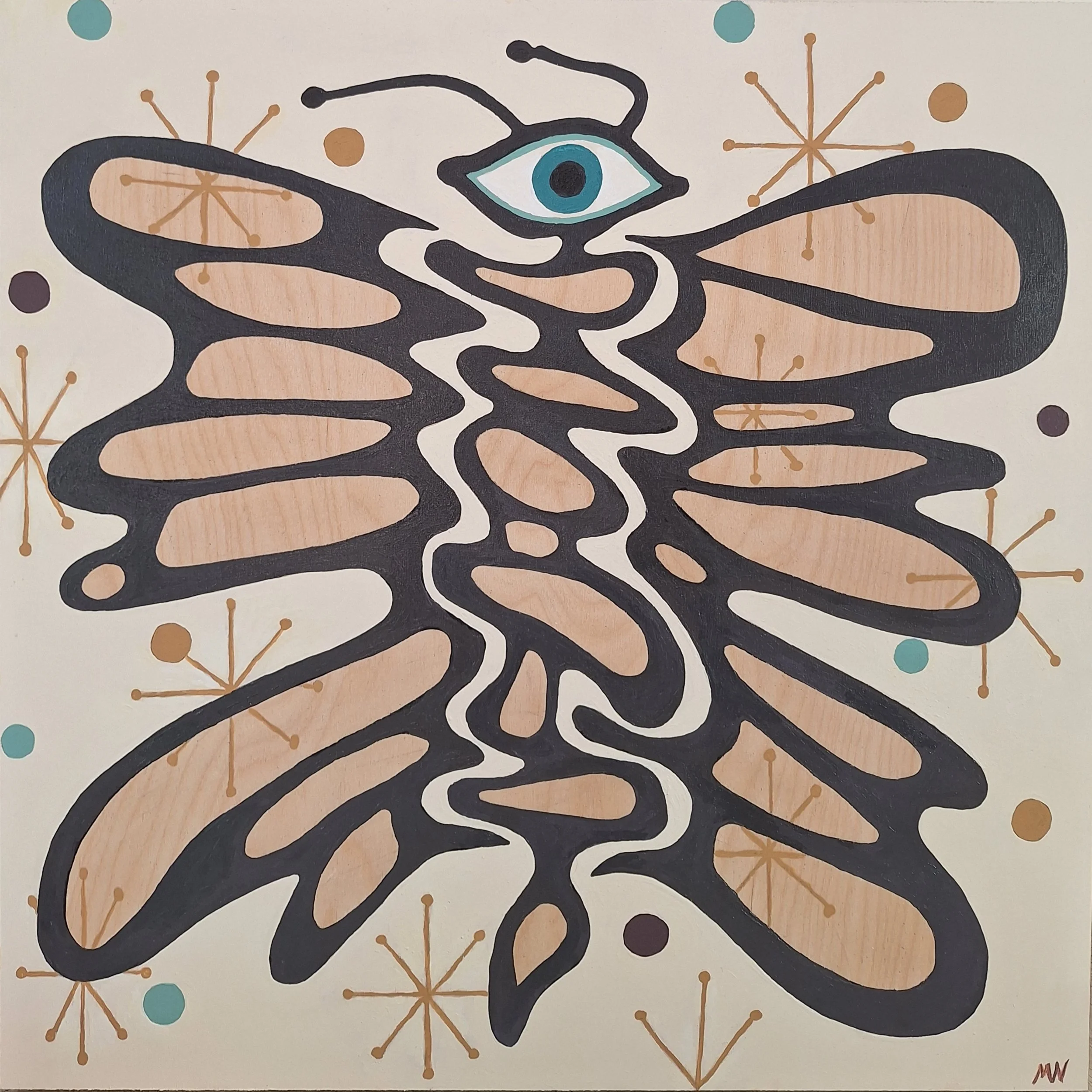 Cosmic Consciousness, 20" x 20" (Acrylic on wood)