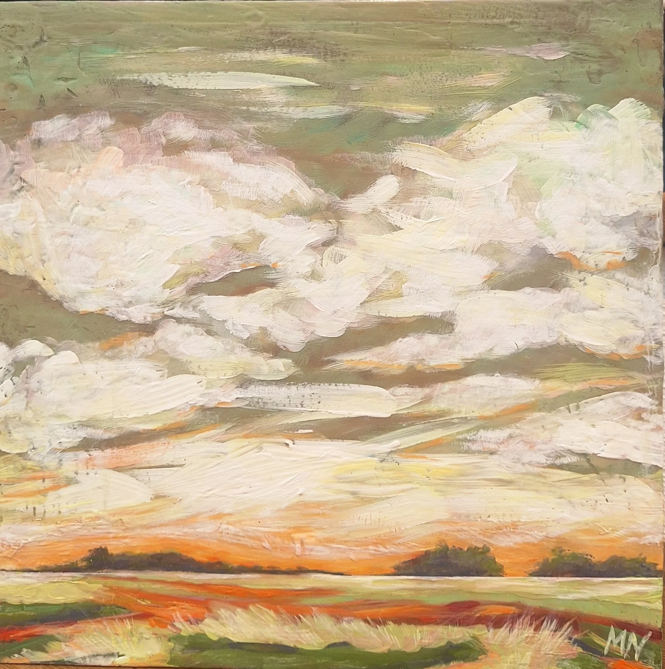 Prairie Memories, 10" x 10" (Acrylic on wood)