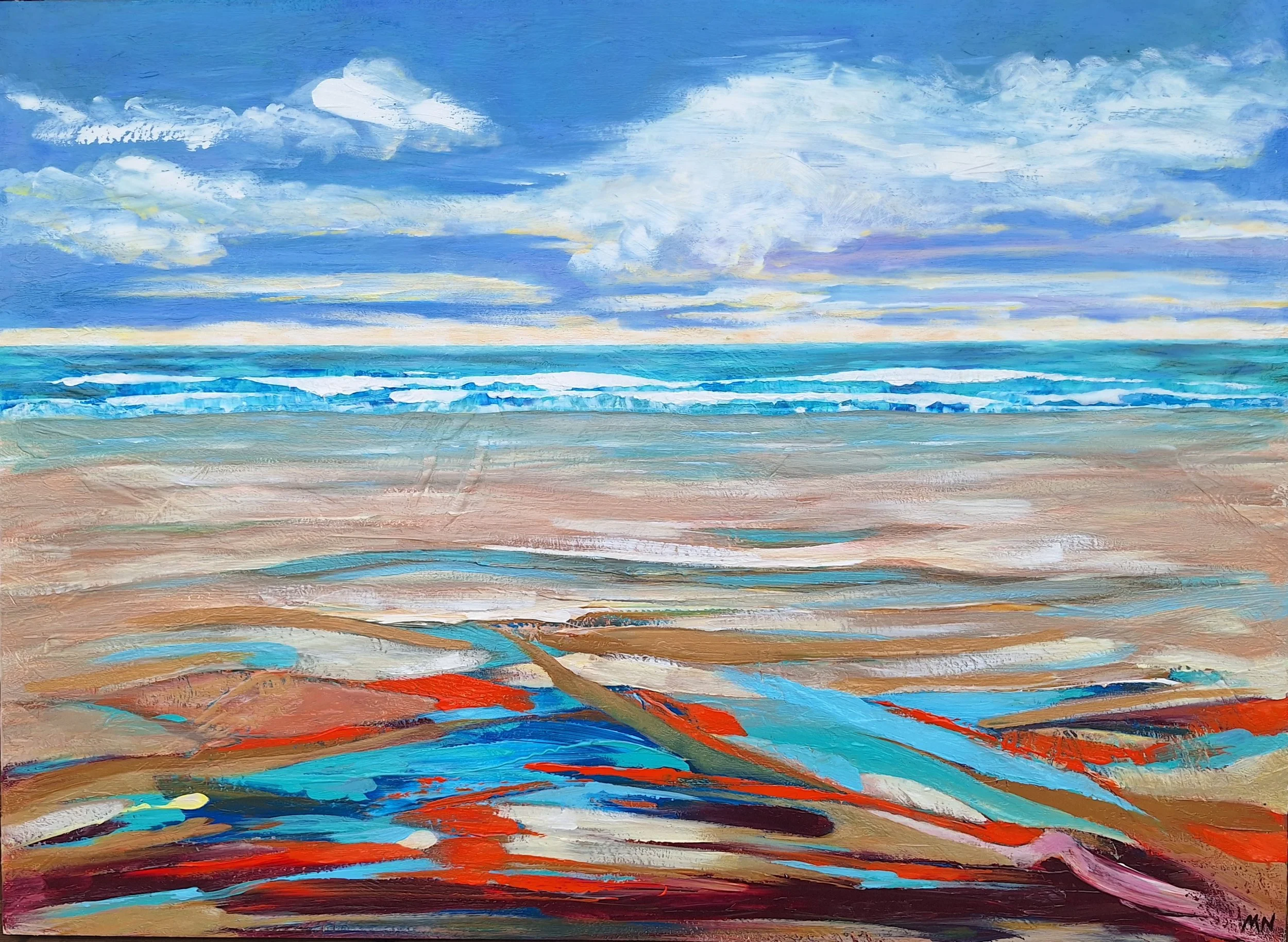 Leaving It All Behind, 30" x 22" (Acrylic on wood)