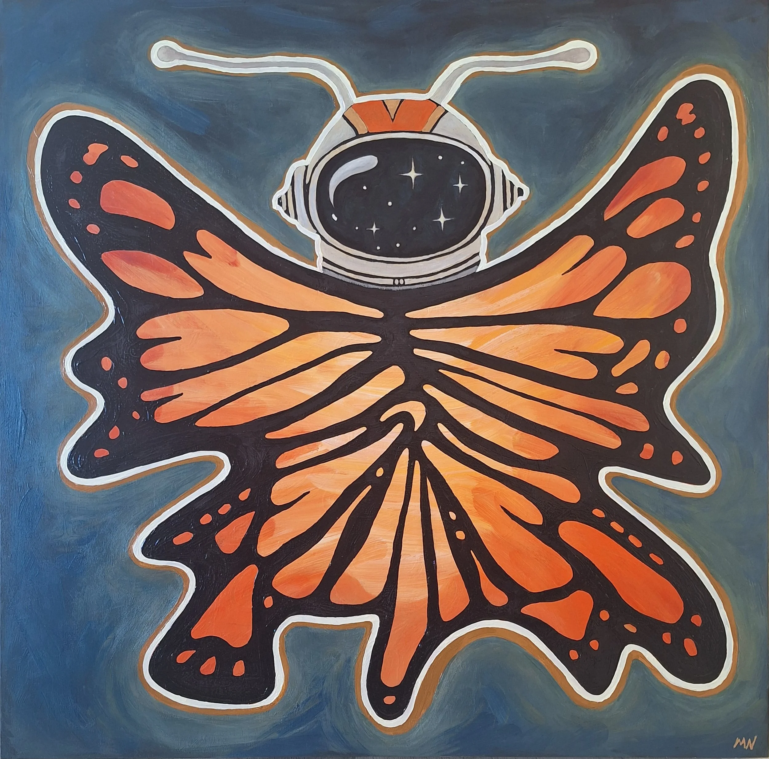 Galaxies Of The Mind, 24" x 24" (Acrylic on wood)