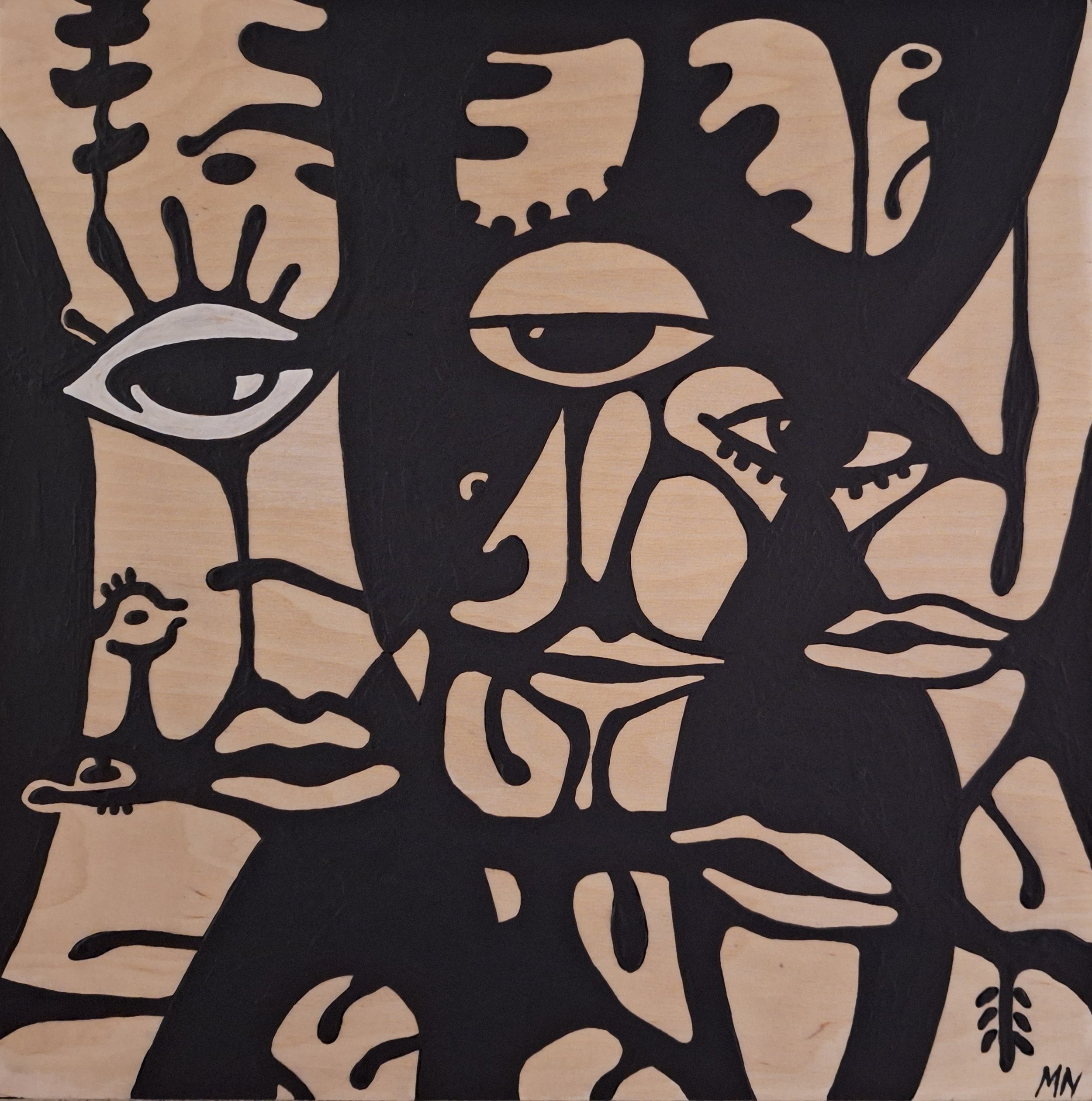 Subconscious Data Miners, 16" x 16"