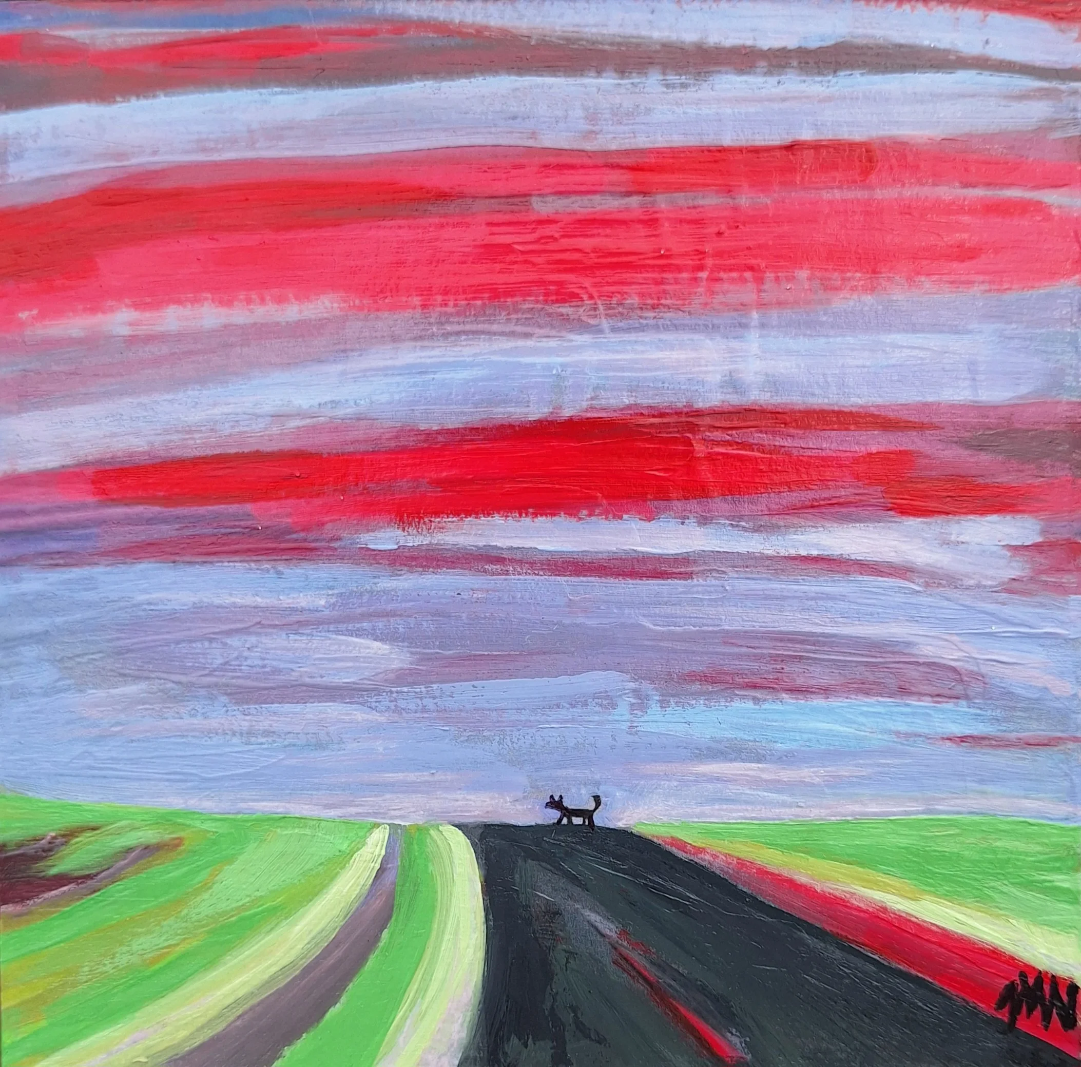 Road to Nowhere, 6" x 6" (SOLD) 