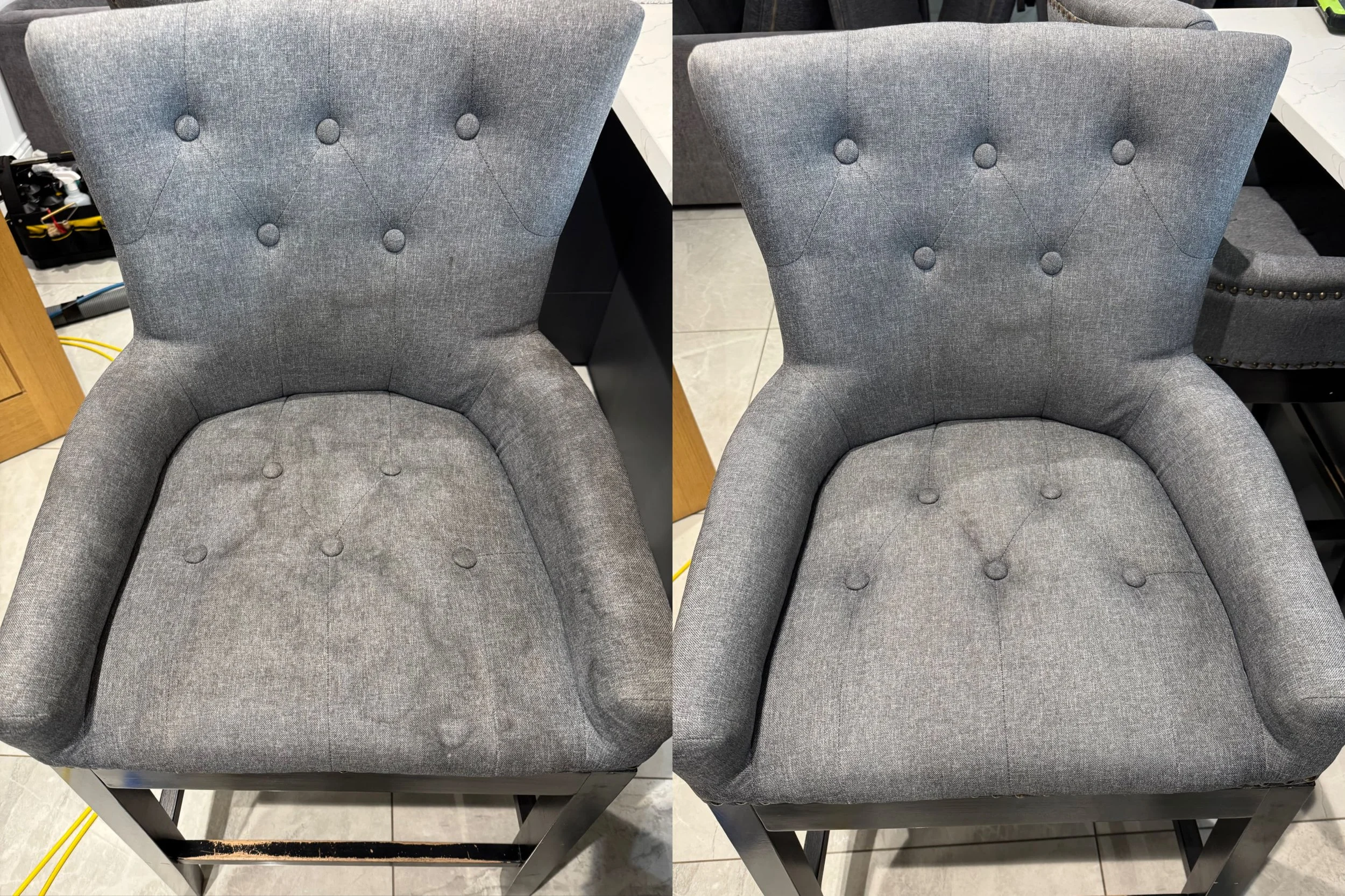 Stunning results from our upholstery cleaning service in Preston