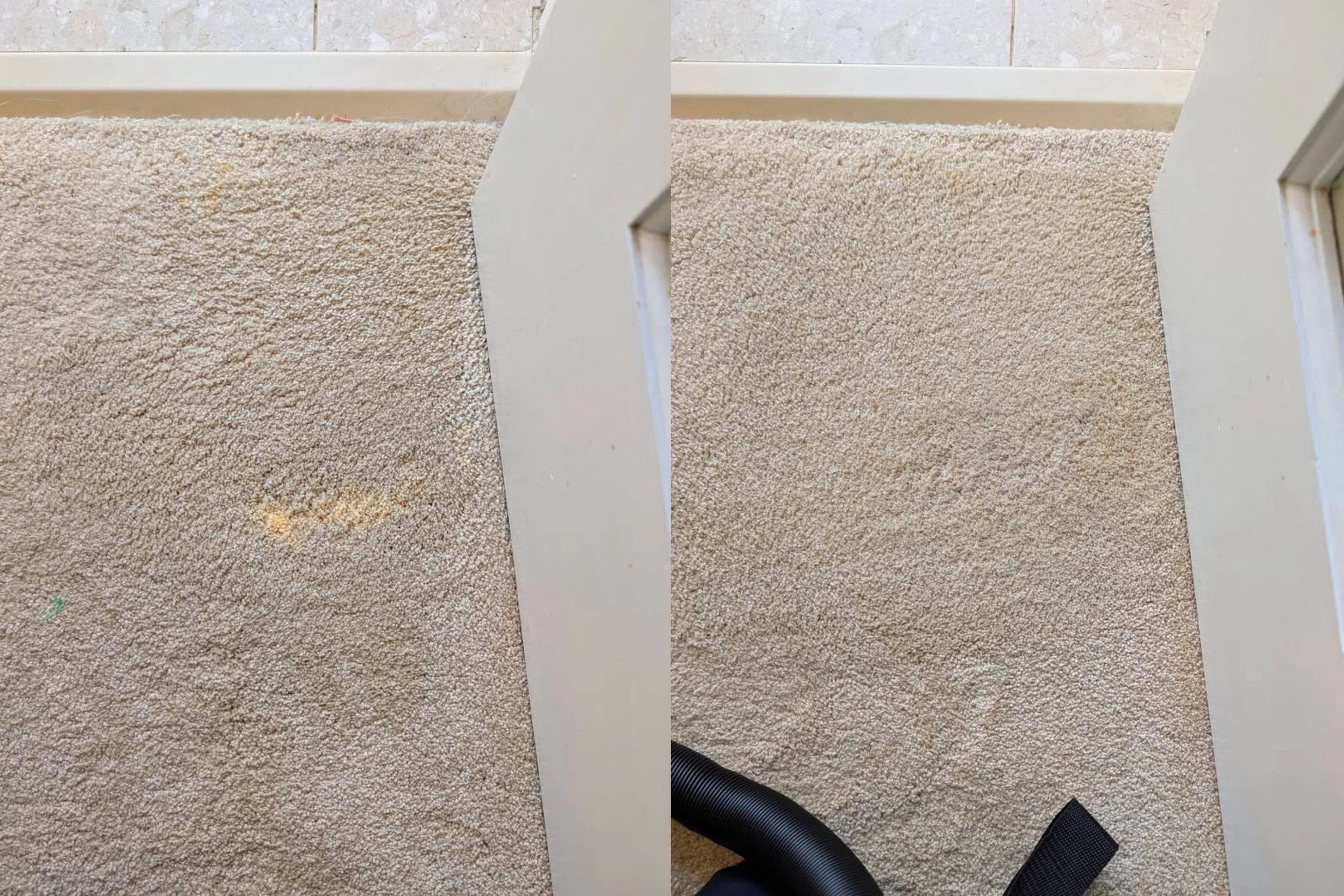Bleach spot repair Warrington, carpet colour restoration with precise dyeing for seamless finish