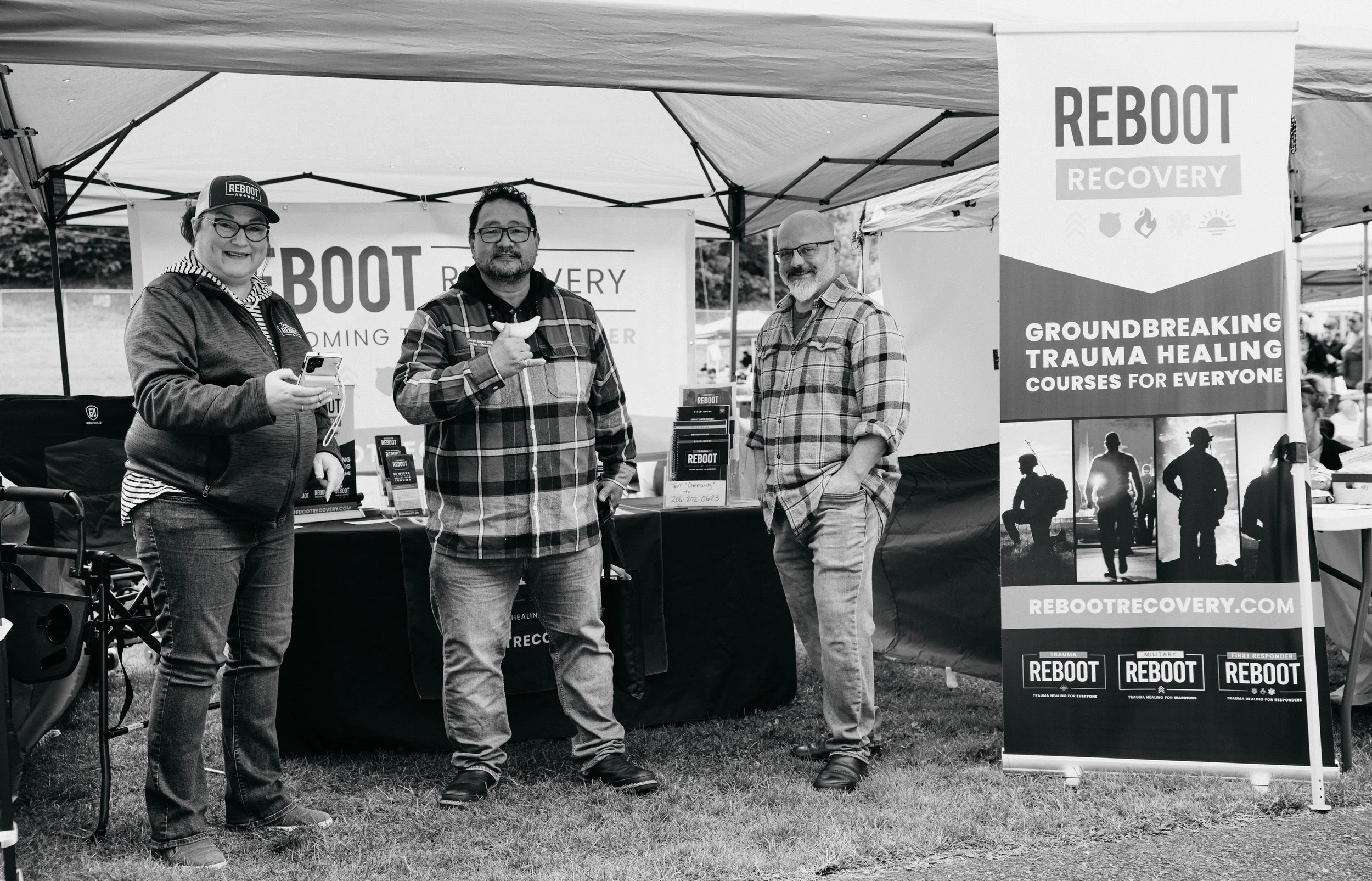 Joaquin Kenny Delgado at Reboot Booth B&W.jpg