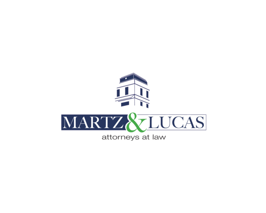 Logo of Martz & Lucas law firm with a court tower graphic and the text 'Martz & Lucas attorneys at law'.