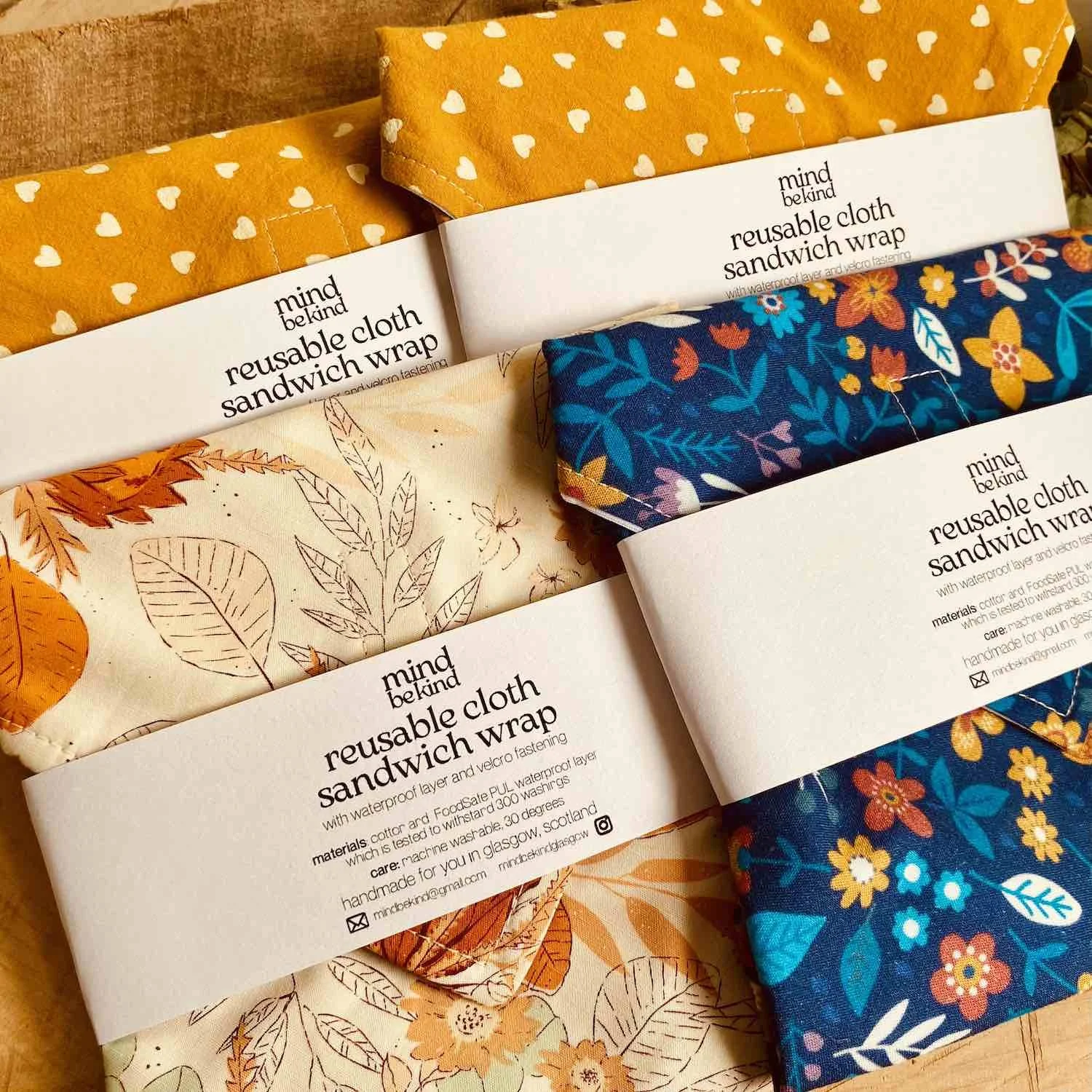 washable cloth sandwich wrap - Various