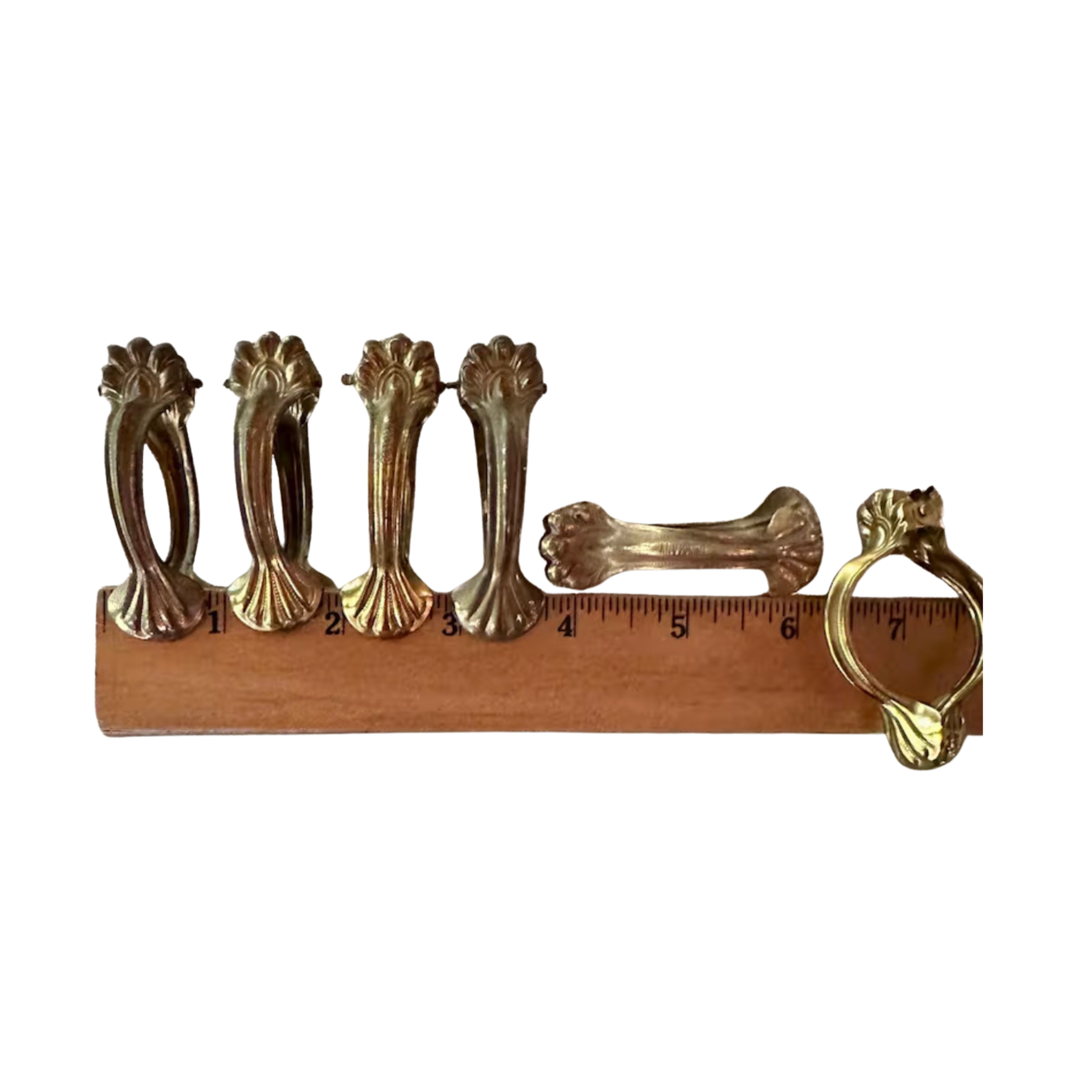 Brass Cafe Curtain Clips 