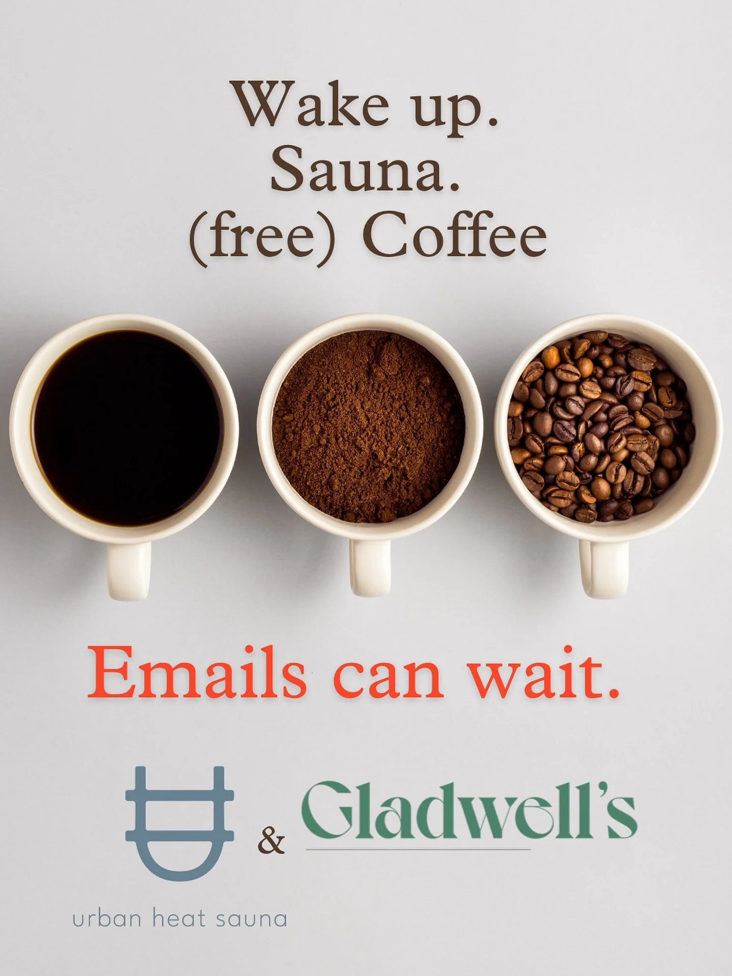 Introducing our 𝘍𝘳𝘪𝘥𝘢𝘺 𝘙𝘦𝘴𝘦𝘵 collab with @gladwellslondon ☕️ 

Book a Friday morning sauna this month and enjoy a coffee from Gladwell&rsquo;s, on us. 

Start your day warm, grounded, (and slightly smug about your new winter ritual!)

Link