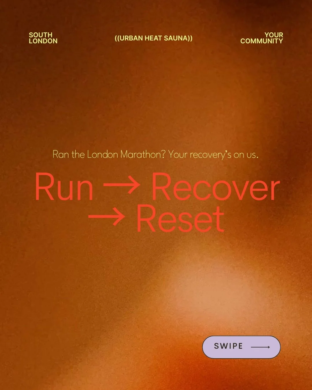 London Marathon runners - this one&rsquo;s for you 🏃&zwj;♂️

We&rsquo;re giving the first 20 runners a free sauna + cold plunge session to help you recover properly.

Just comment &ldquo;I am running the marathon!&rdquo; and we&rsquo;ll DM you a cod