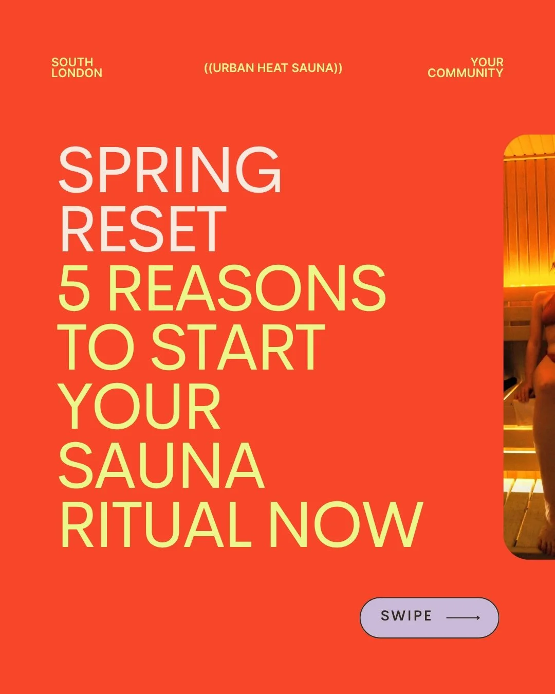 Spring reset starts here 🌿

As the seasons shift, it&rsquo;s the perfect time to realign your body and mind. From boosting circulation to supporting recovery and relaxation, a sauna ritual can do more than you think.

Here are 5 reasons to start you