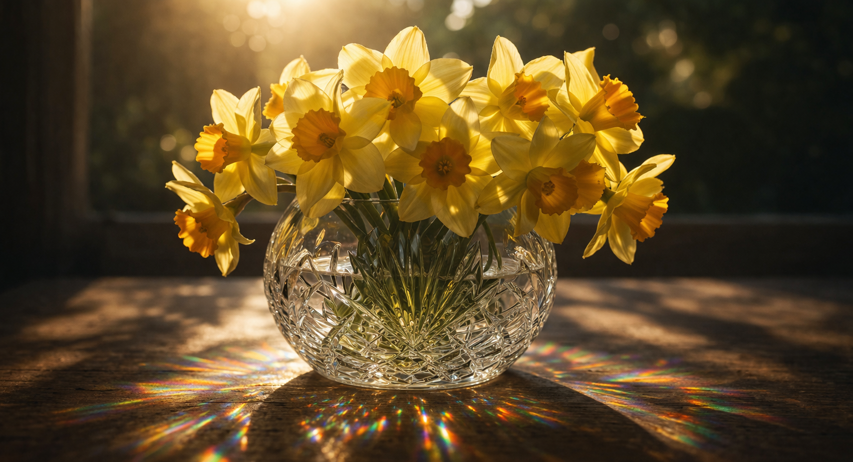 Spring Equinox Reflections: Spring Arrived in a Crystal Vase