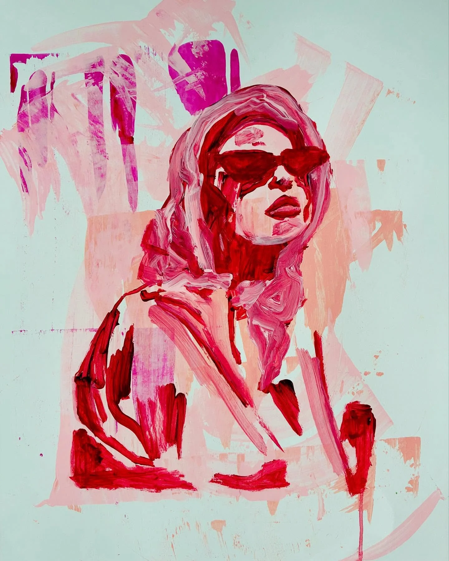 New original work 18 X 20 acrylic on paper. This gal is a monochromatic vibe! I was playing around a bit and this is what came of it. Adding to sell on my website, but feel free to DM me if interested in purchasing. $60

@silosstudiosartists