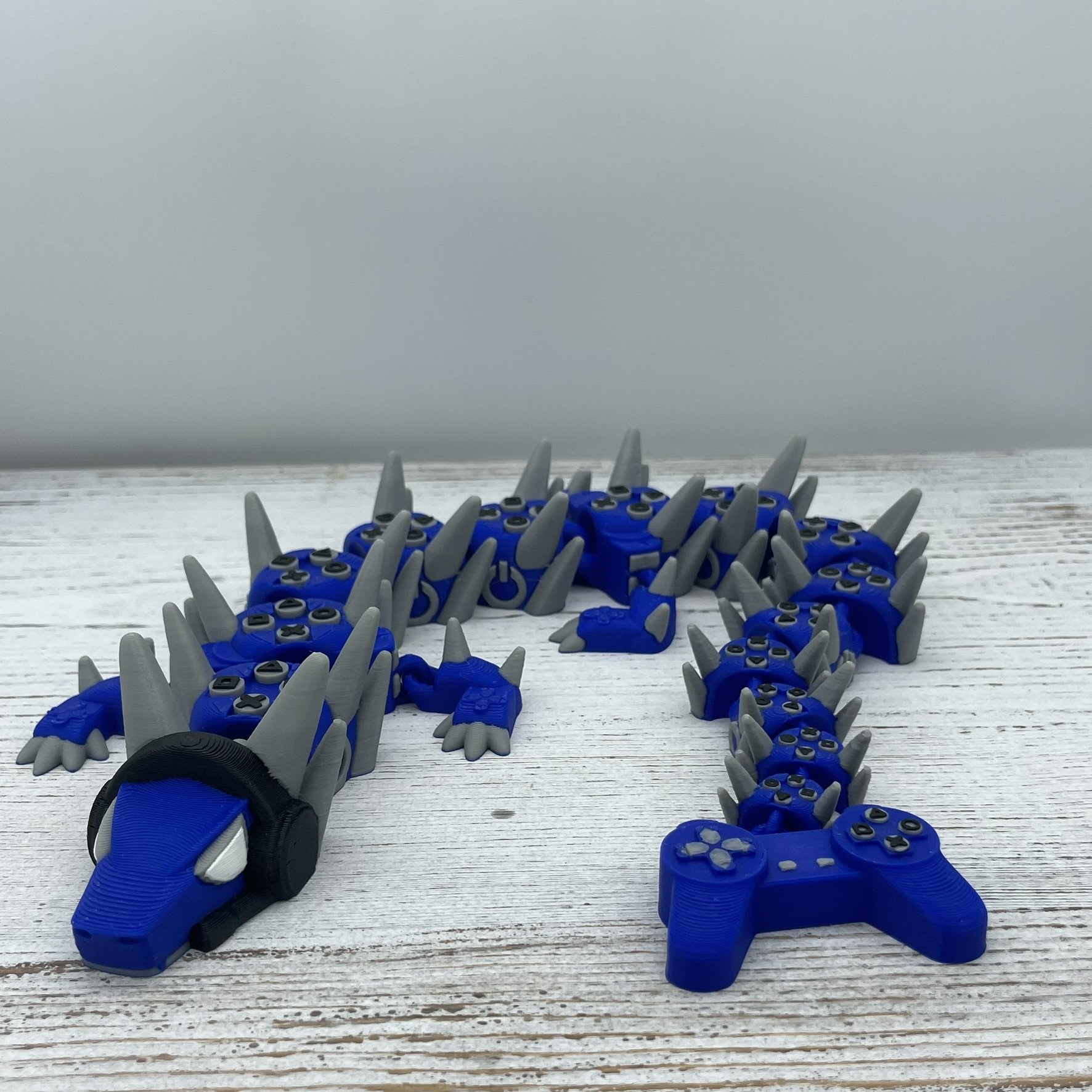 Pixel the Blue Gamer Dragon