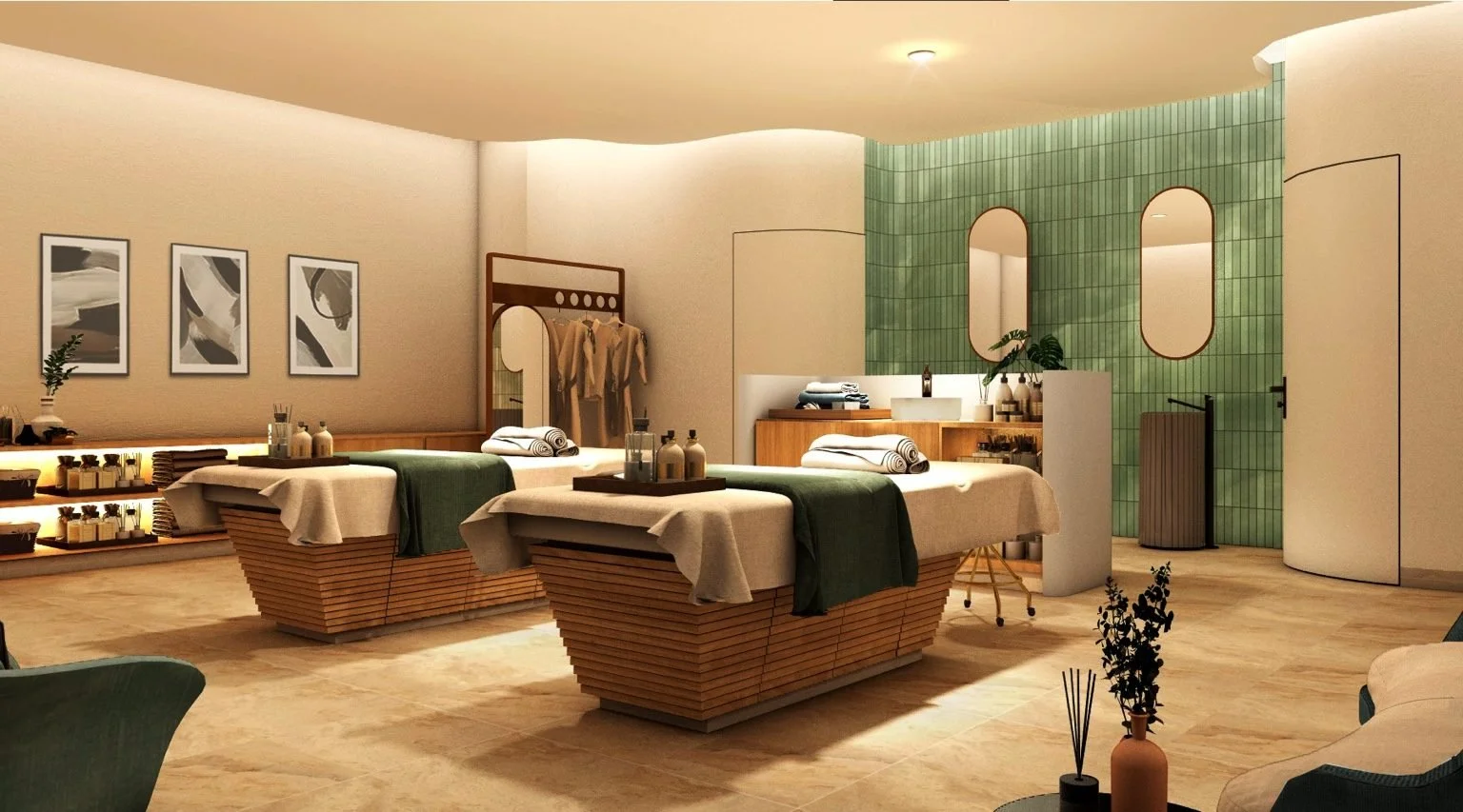 Spa treatment room at MGallery Residences MontAzure Phuket.