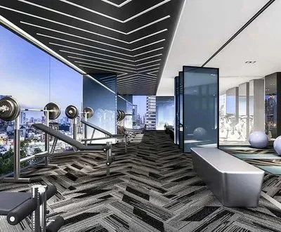 Fitness centre and gym facilities at Park Origin Phayathai Bangkok.