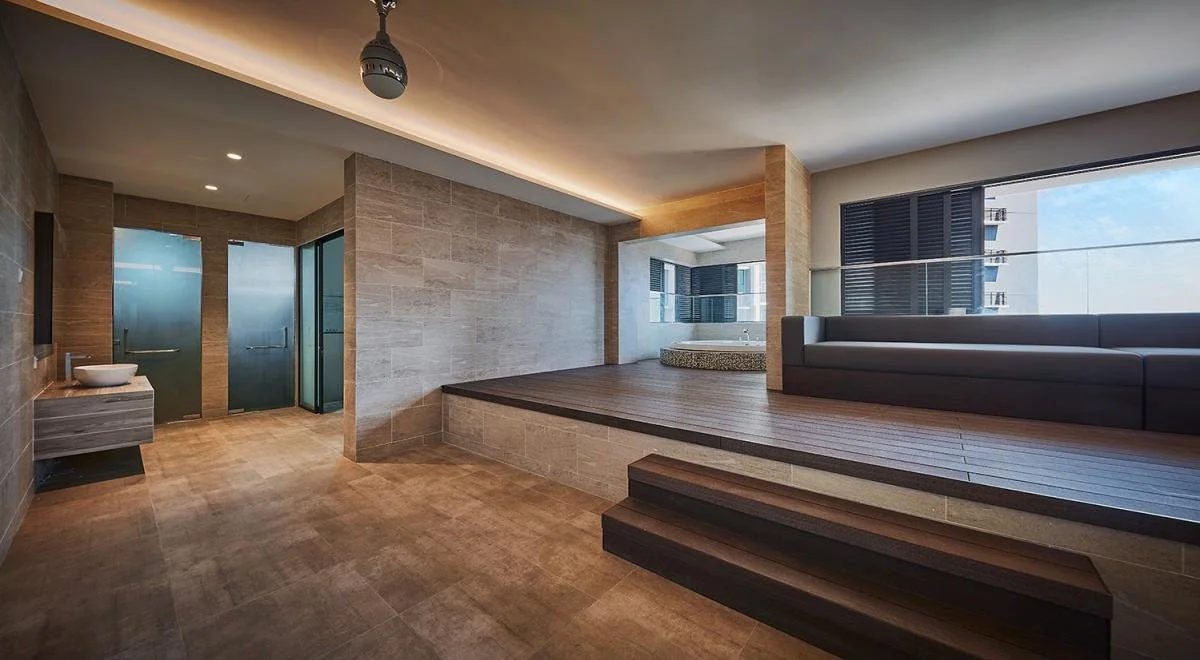 Indoor jacuzzi and spa relaxation area at Alila².