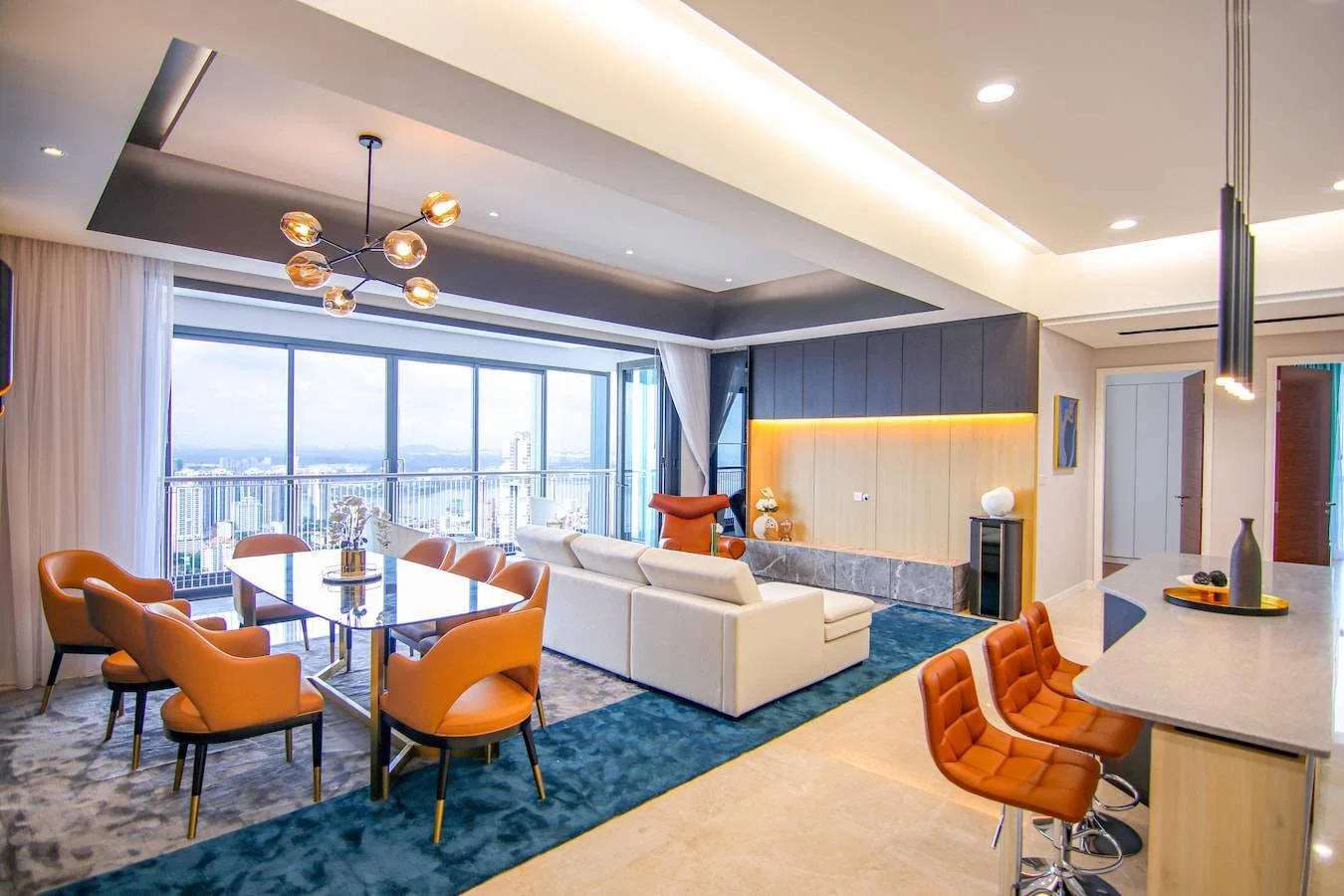 Type B open-plan living and dining residence at The Astaka Johor Bahru.