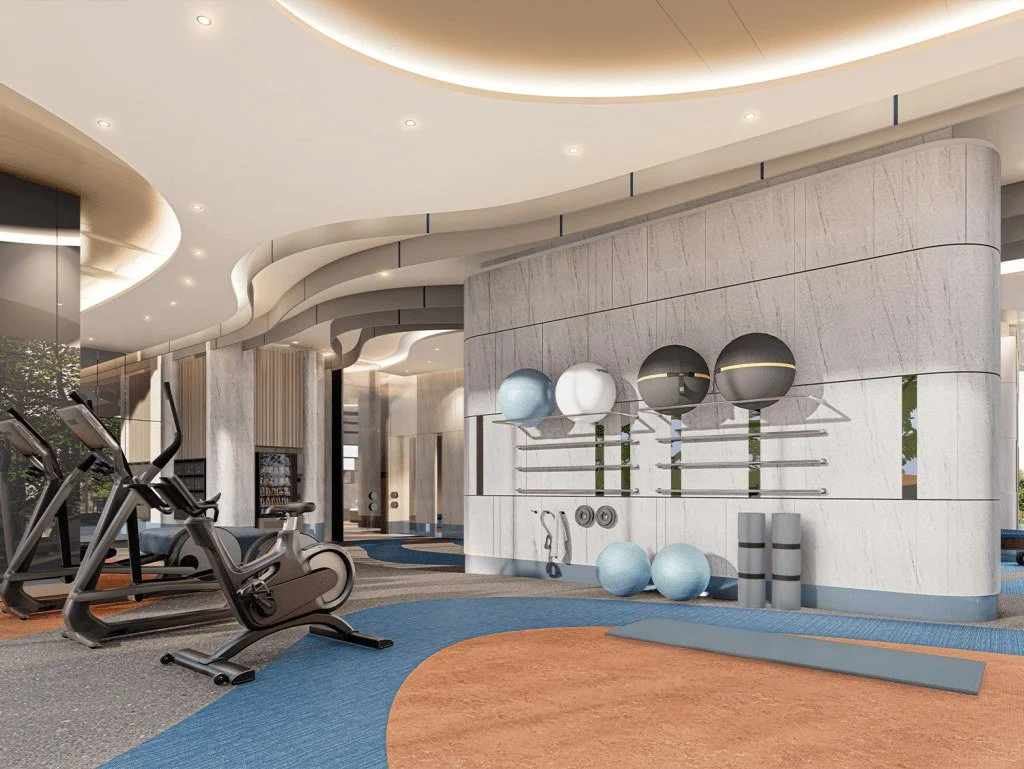 Fitness gym at Vehha Hua Hin with modern equipment and wellness facilities in Hua Hin, Thailand.