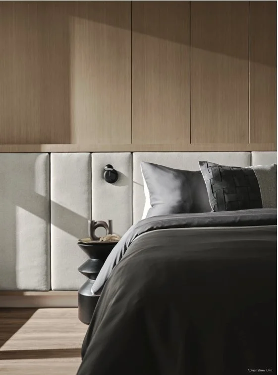 Premium bedroom interior with contemporary finishes at Maris.