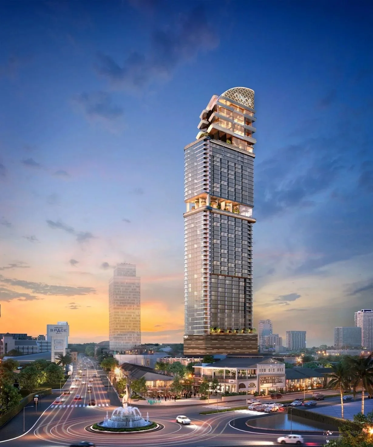 Exterior render of Once Wongamat Pattaya.
