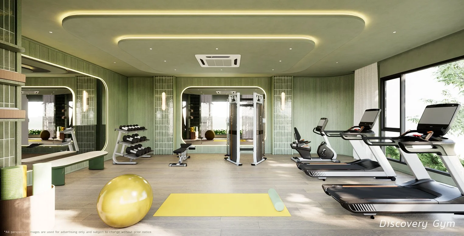 Discovery Gym at SASA Hua Hin with cardio and strength-training equipment.