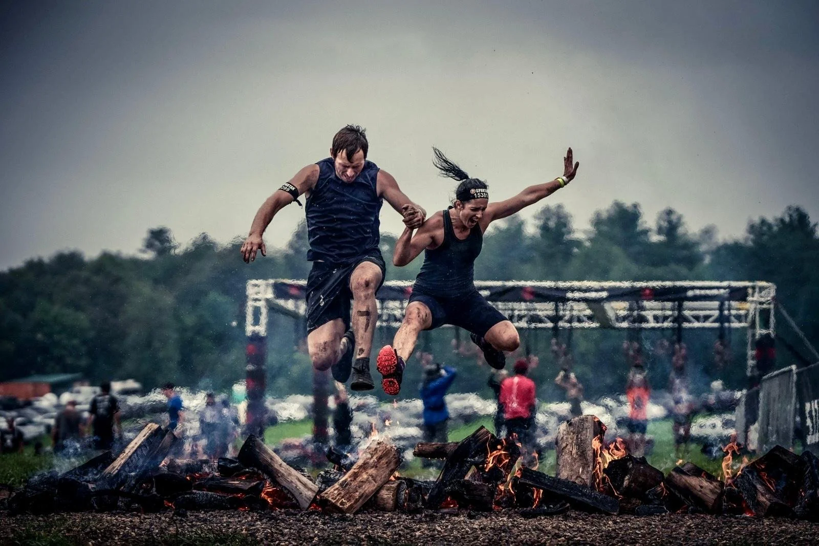 The Home & Order Organizing Founder Finishing a Spartan Race with Her Husband