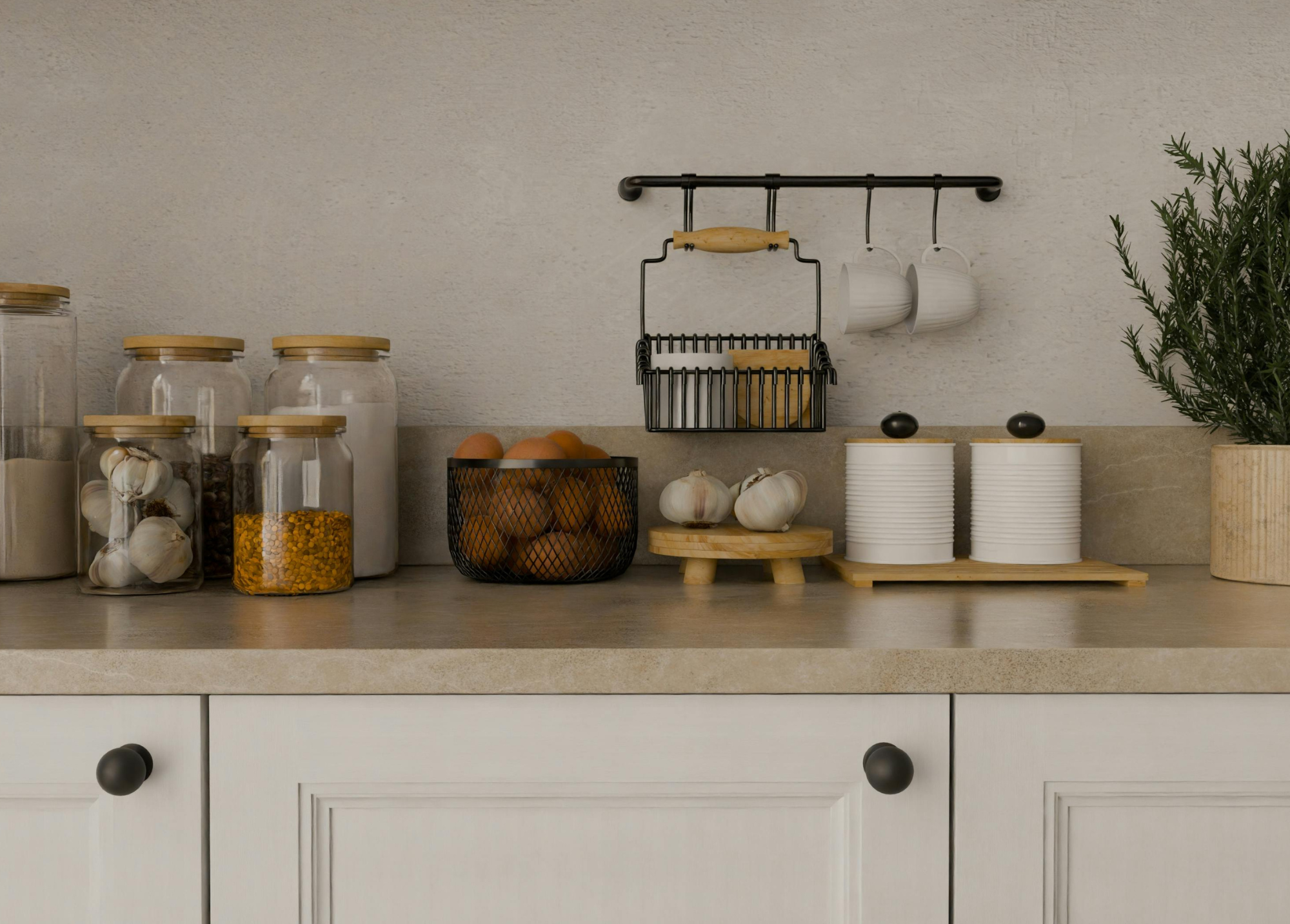 Organized Kitchen Counter