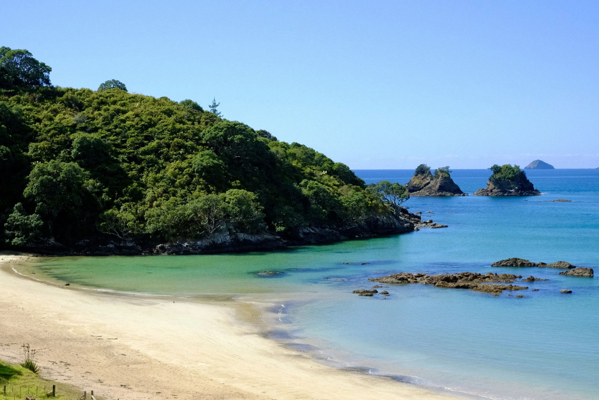 La plage de Wainui
