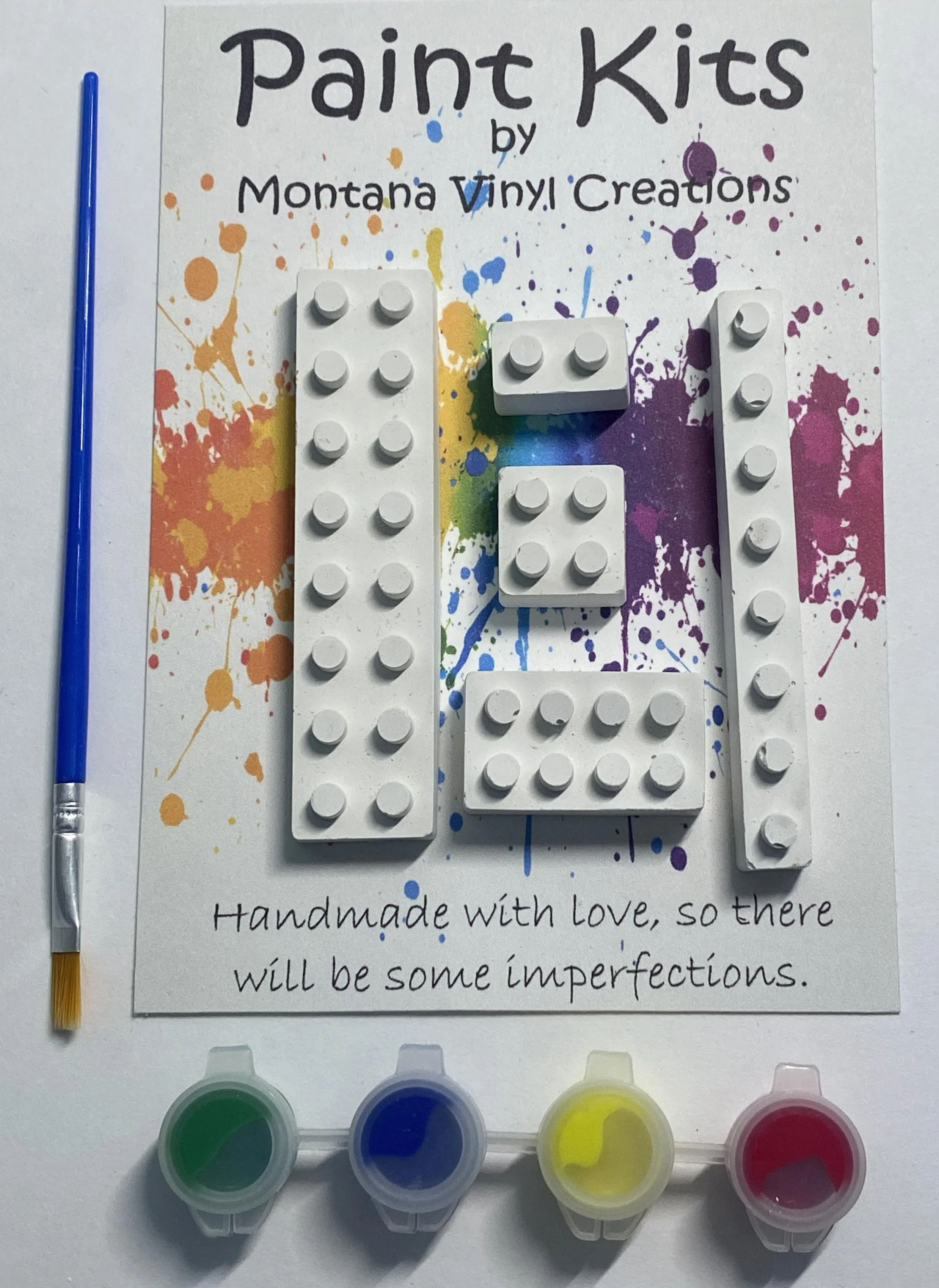 Building block plaster paint kit