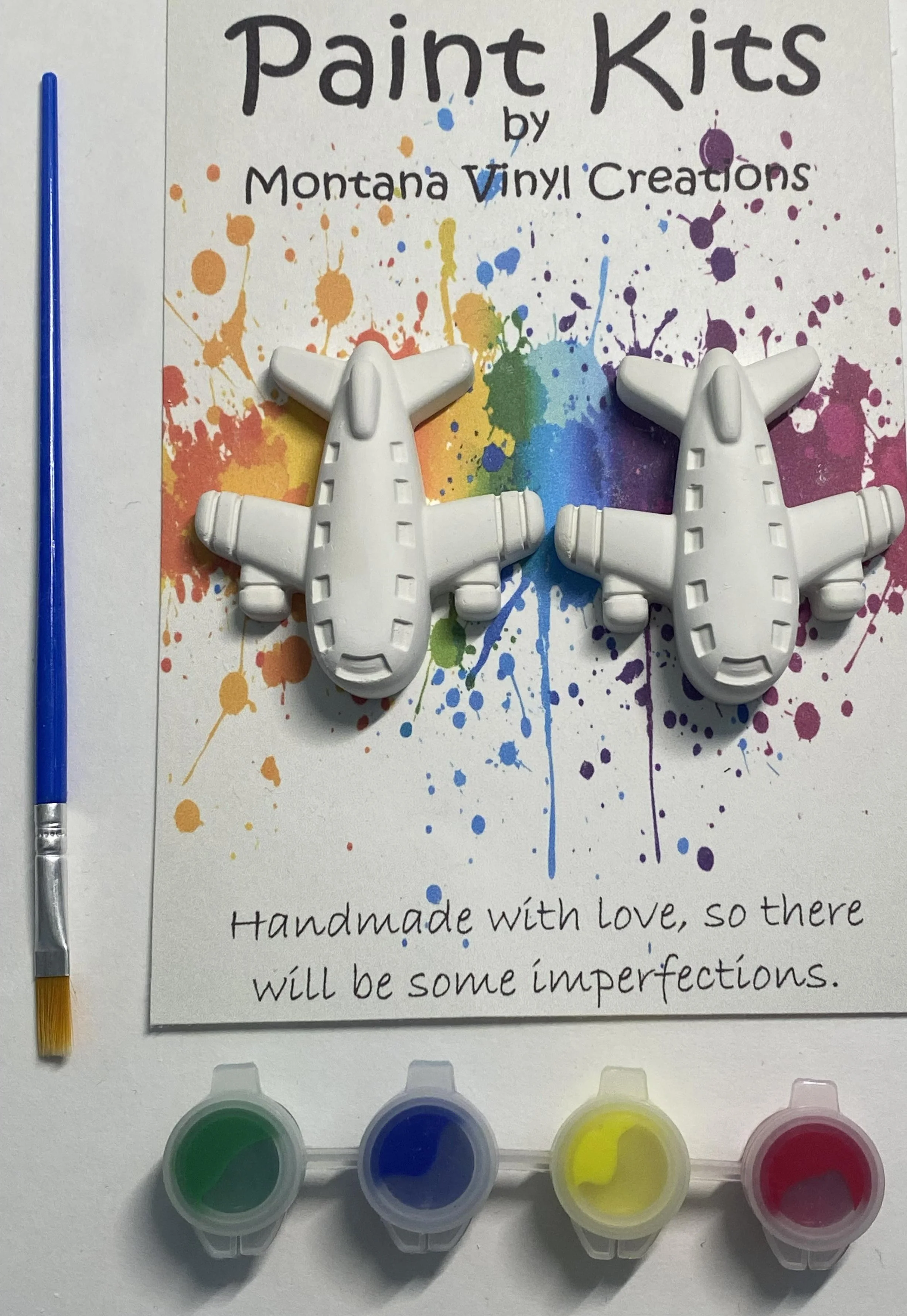 Airplanes set of 2 plaster paint kit
