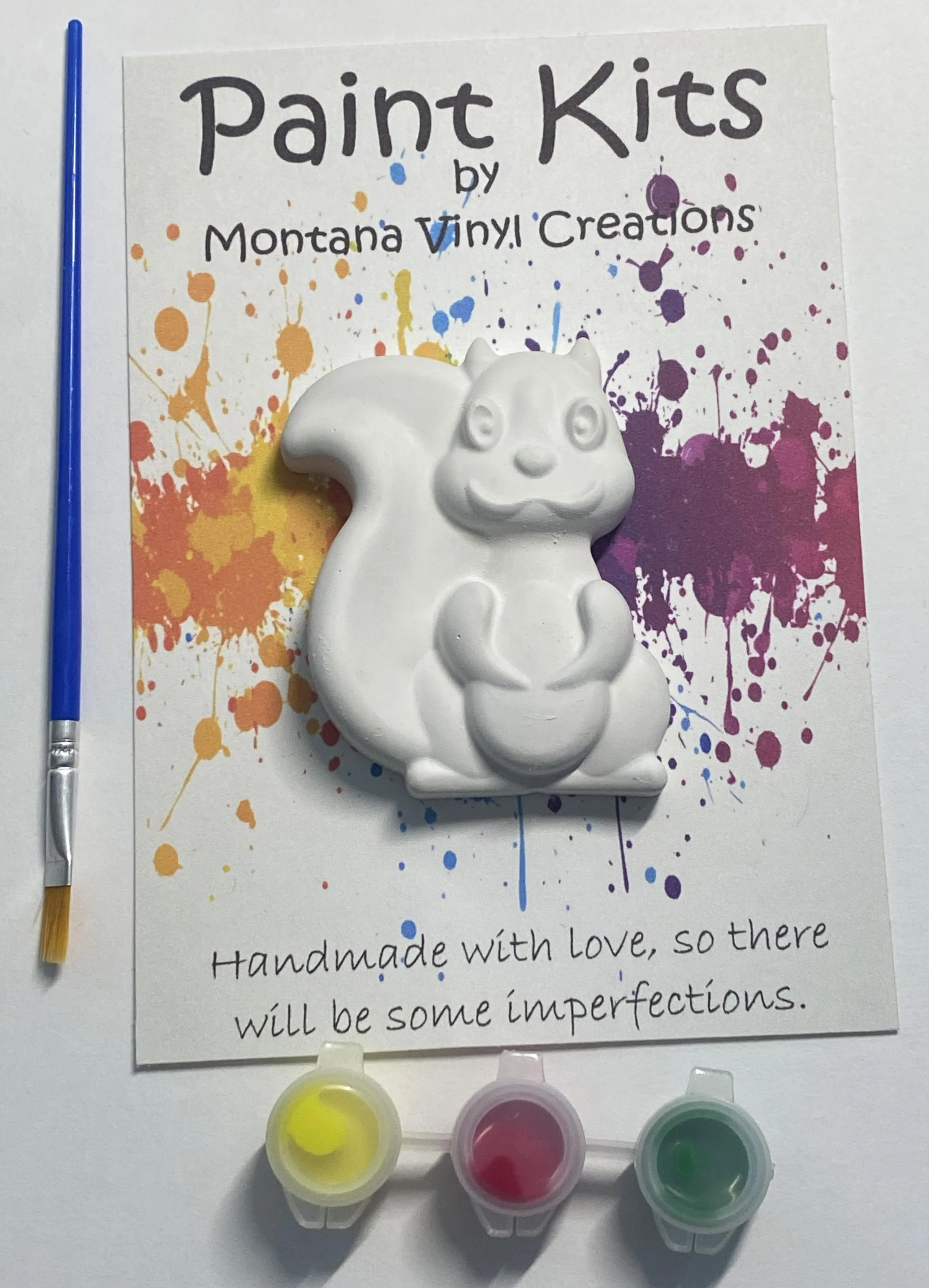 Squirrel plaster paint kit