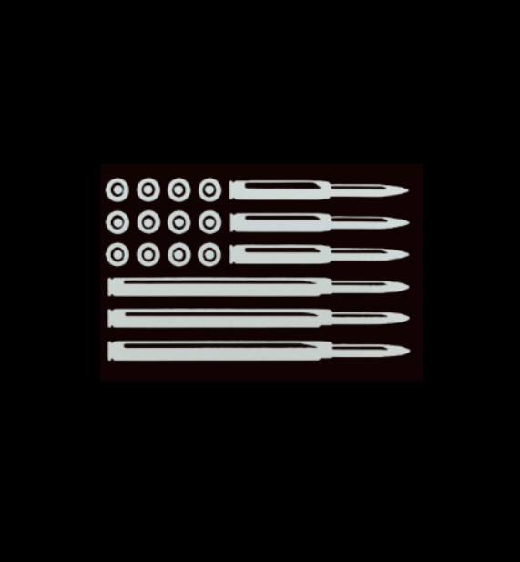 Bullet Flag Vinyl Decal