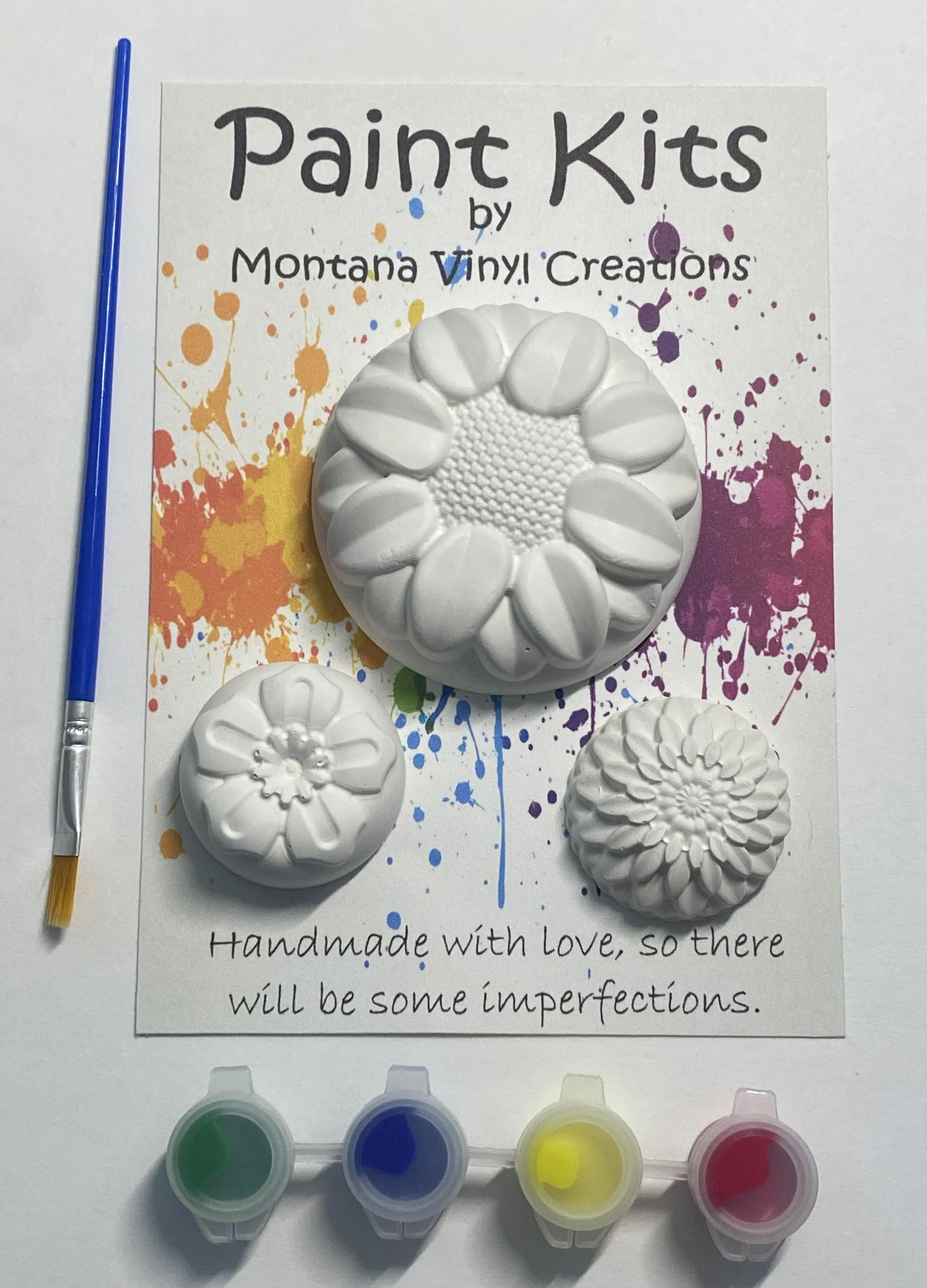 Sunflower set of 3 plaster paint kit