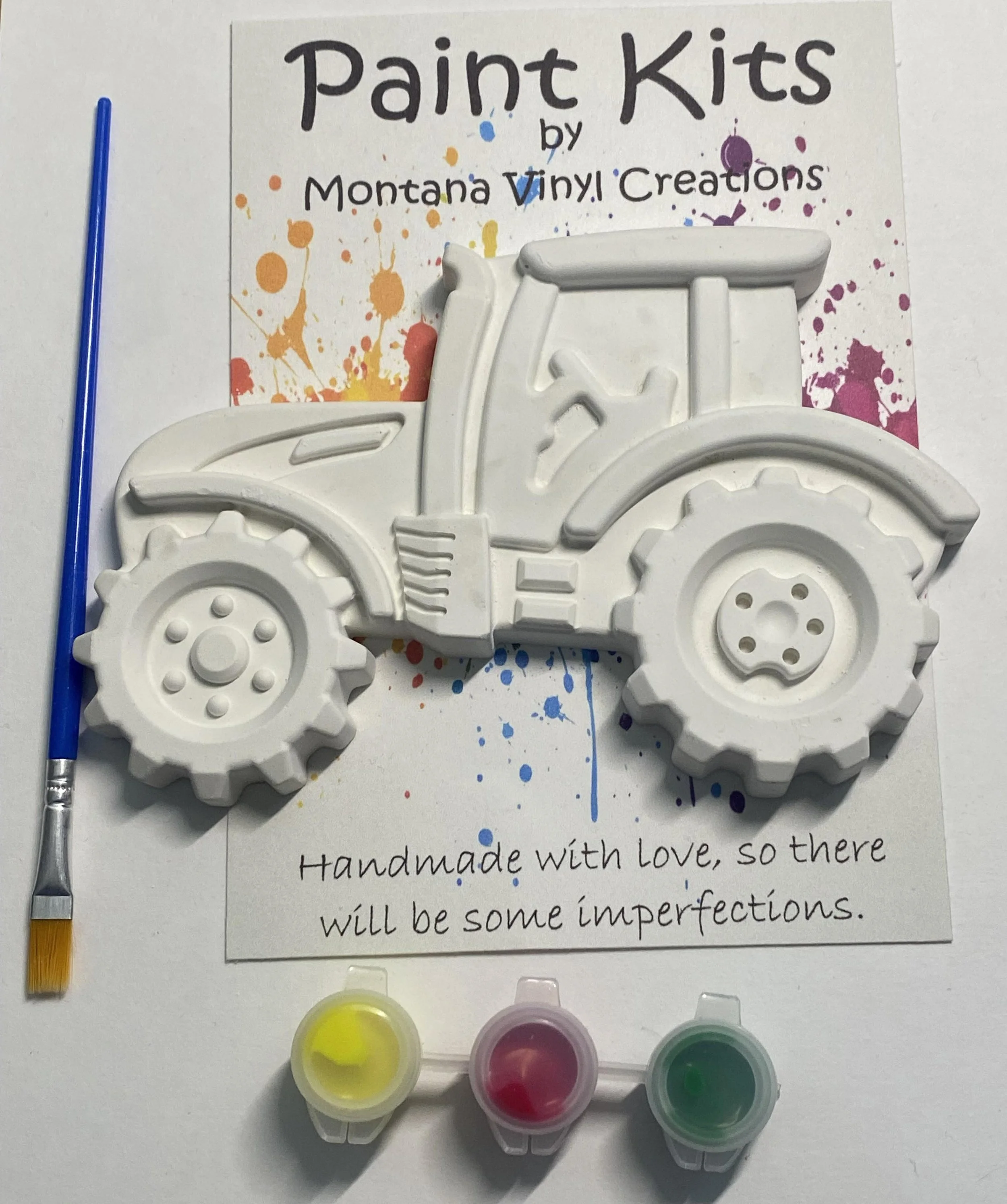 Large tractor plaster paint kit