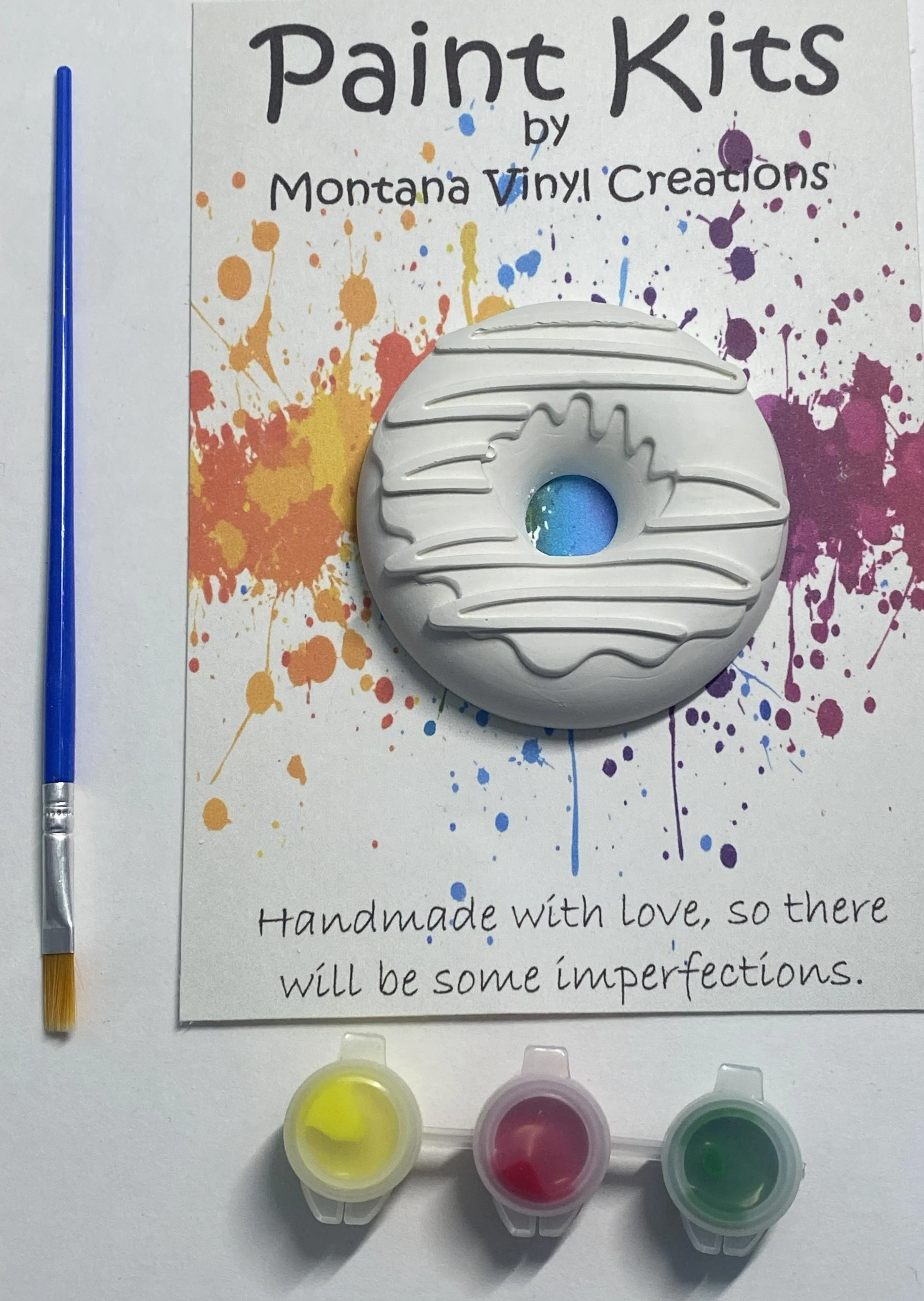 Doughnut frosting lines plaster paint kit