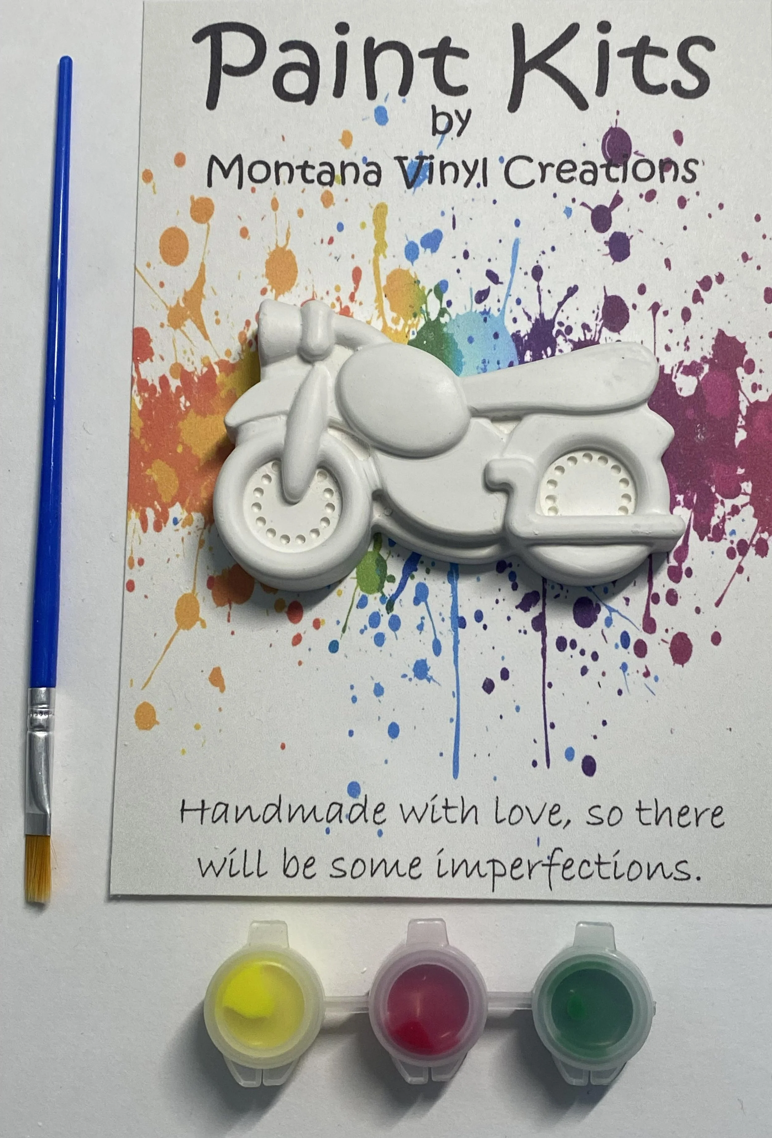 Motorcycle plaster paint kit