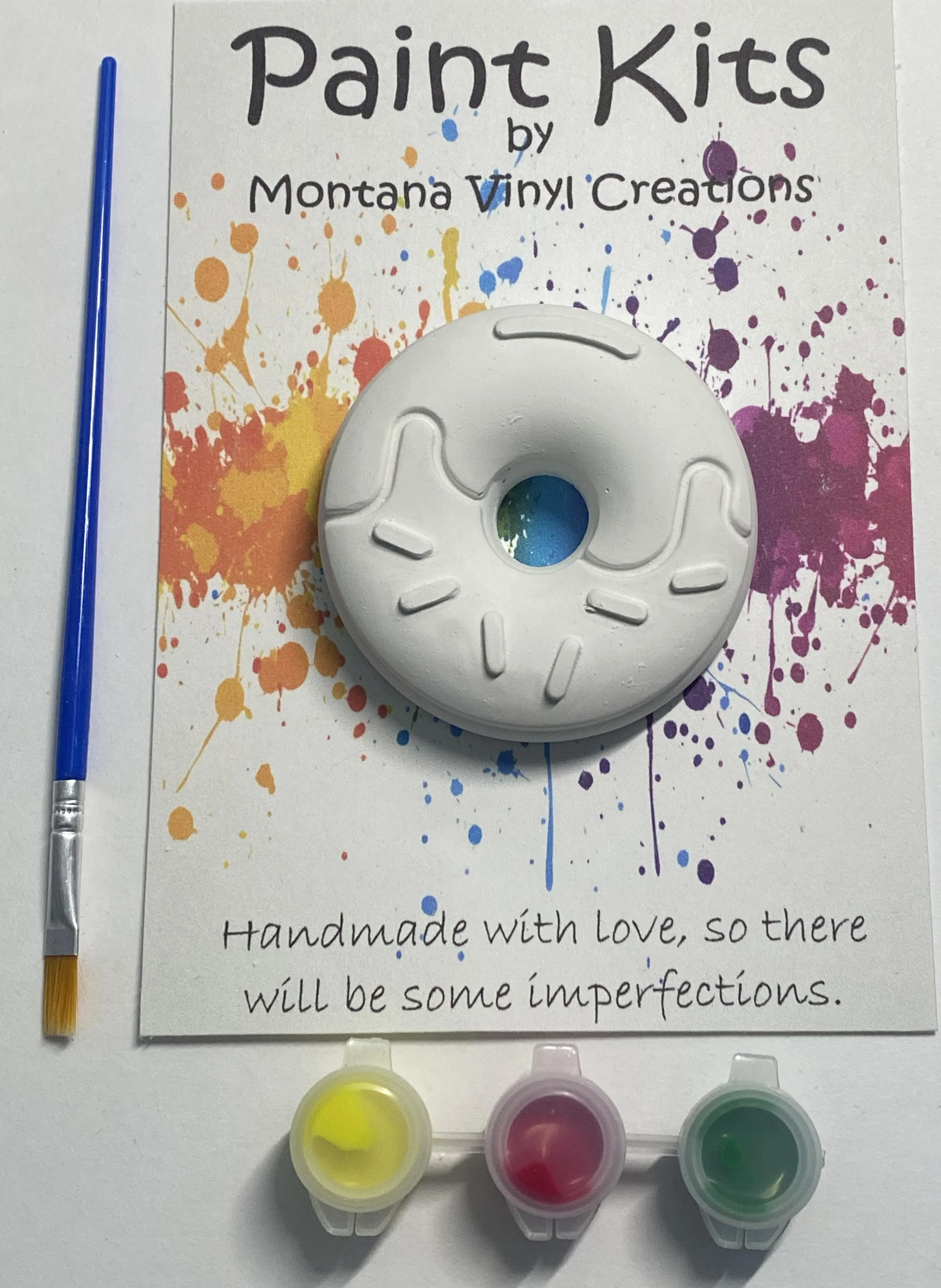 Doughnut frosting and sprinkles plaster paint kit