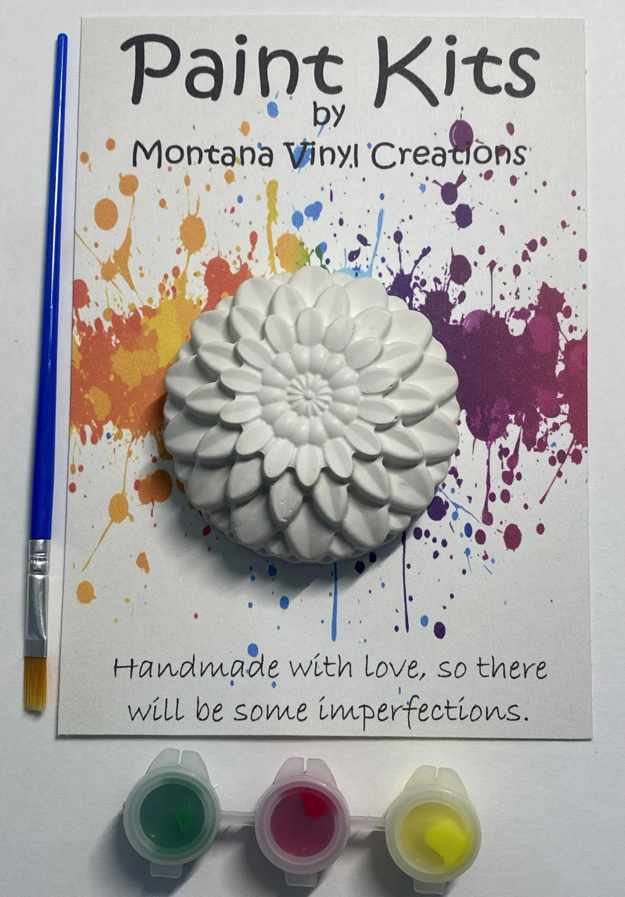 Dahlia plaster paint kit