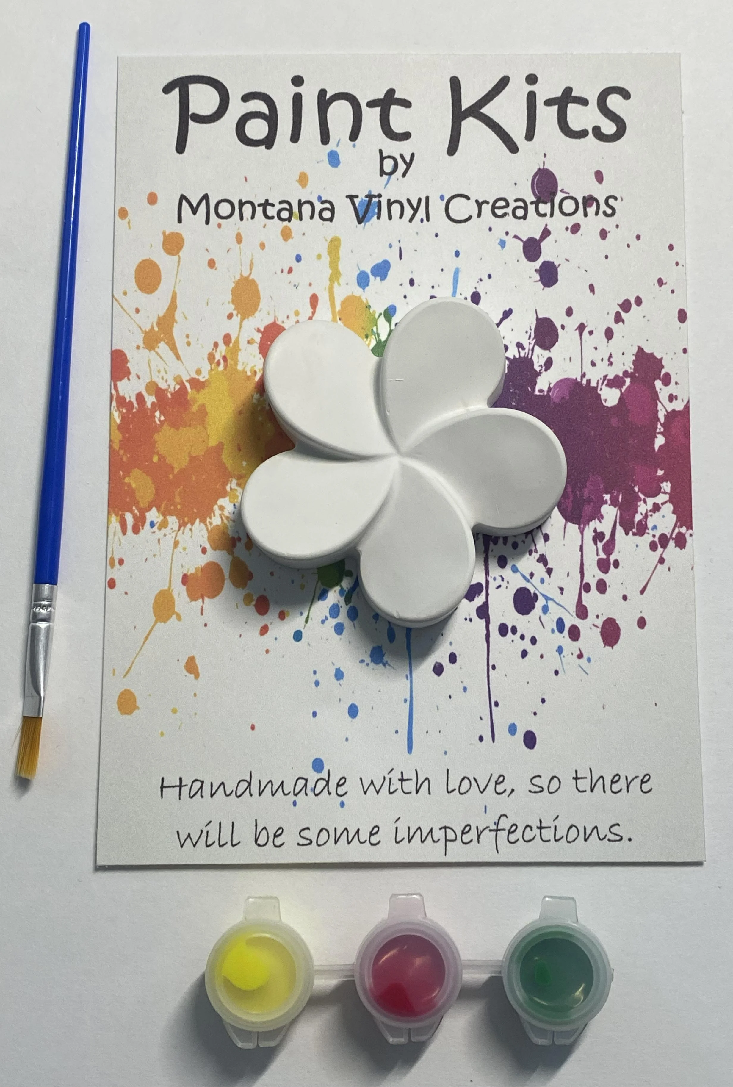 Flower plaster paint kit