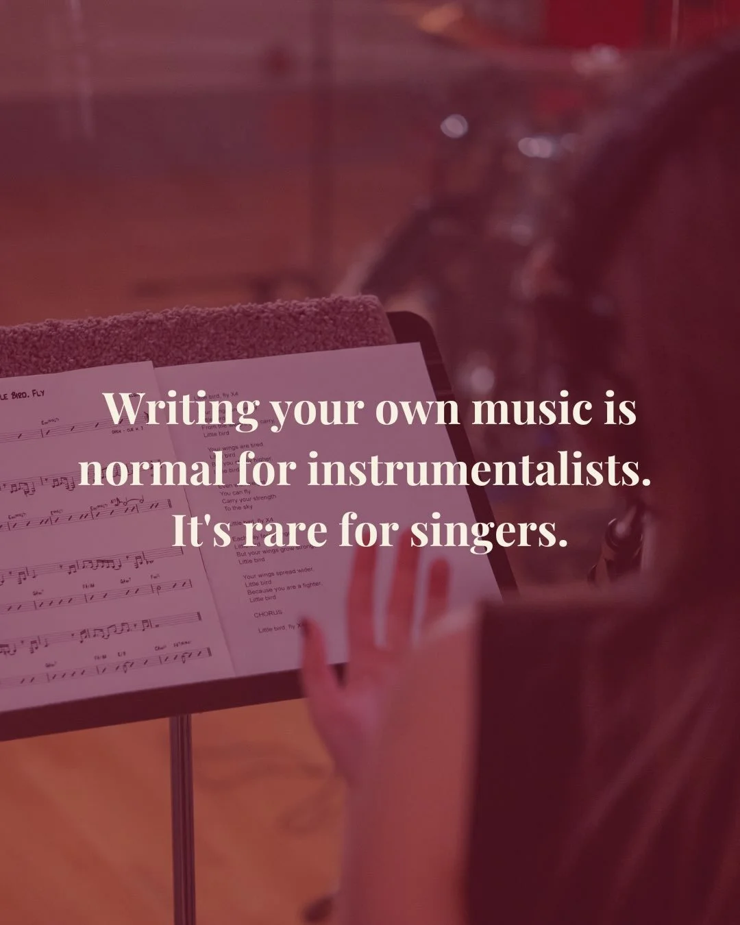 Writing your own music is normal for instrumentalists. It&rsquo;s rare for singers. Here&rsquo;s why I decided to be one of the rare ones. 

#jazzsinger #songwriter #originalmusic #allgoodjazz #modernsongbook