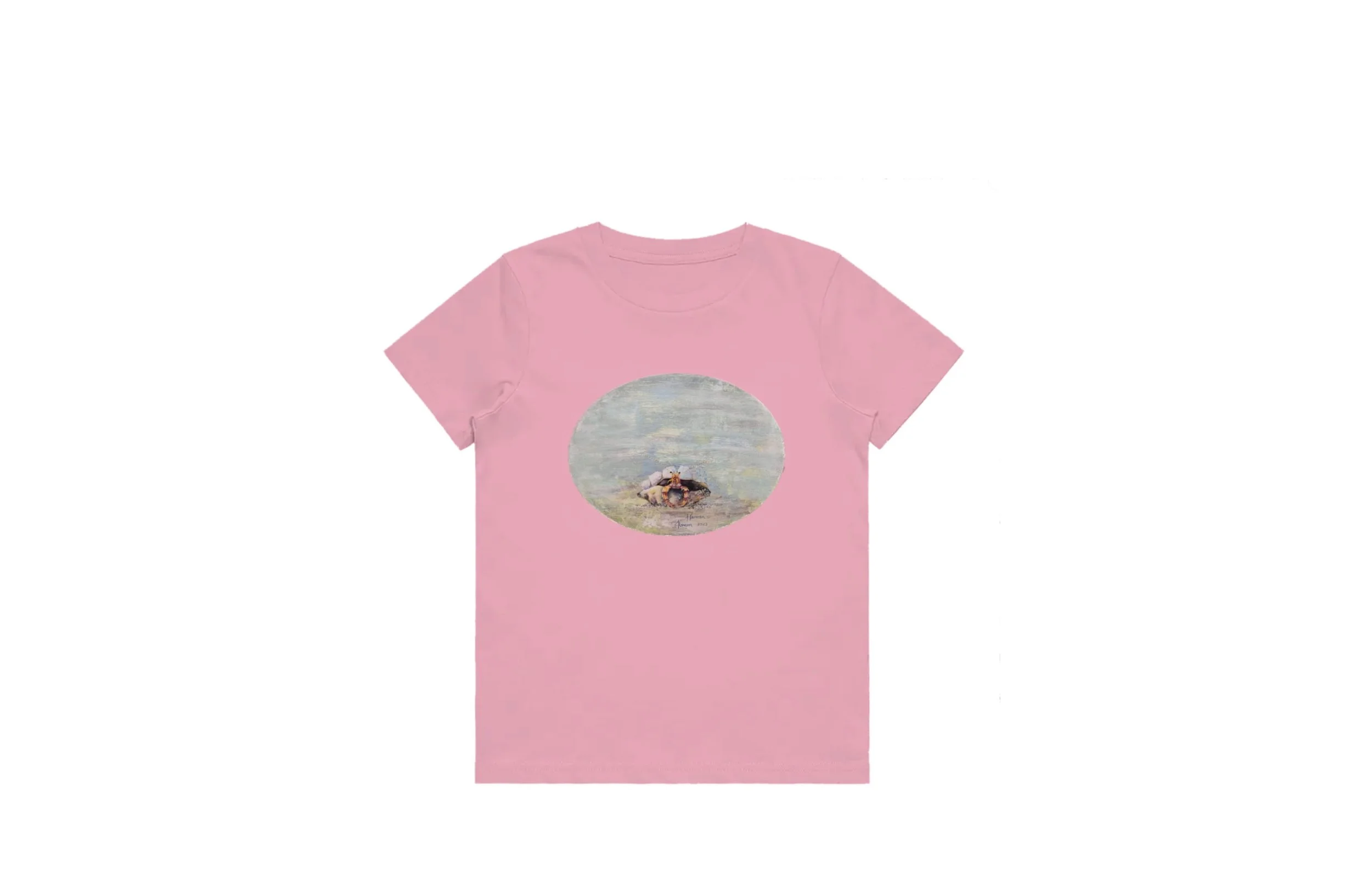 Kids Art T-Shirt ‘Herman’ Pink