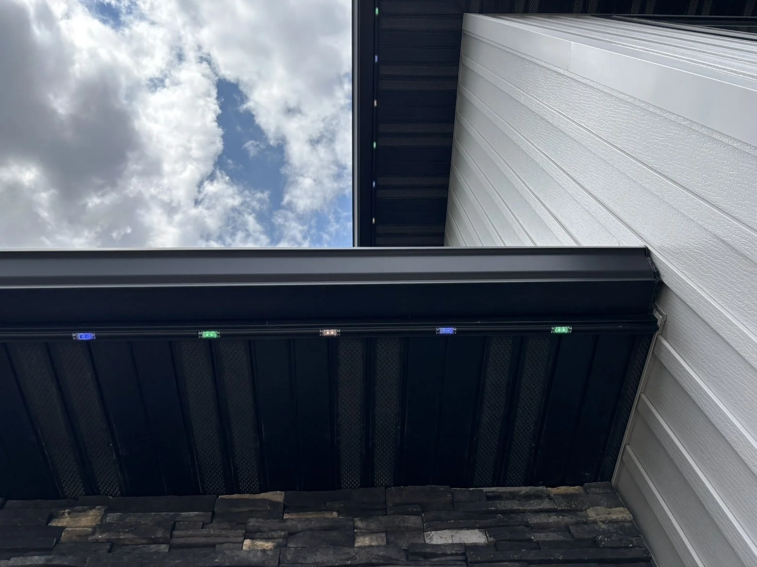 Custom permanent LED lighting enhancing curb appeal in South Bismarck