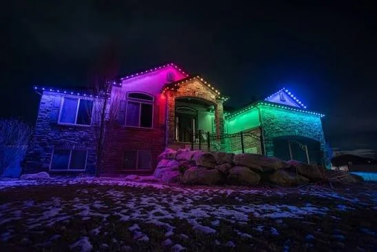 Permanent LED lighting installation in Horizon Heights, North Bismarck